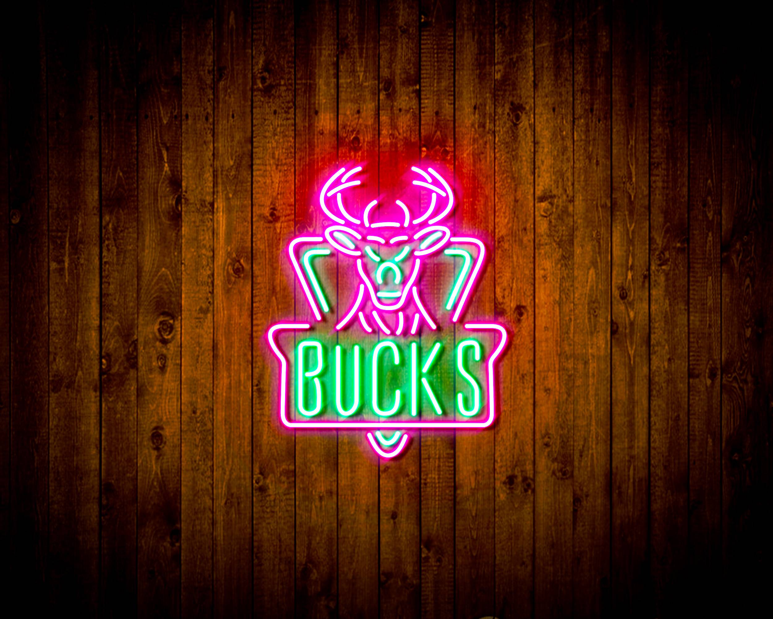 NBA Milwaukee Bucks Handmade LED Neon Light Sign