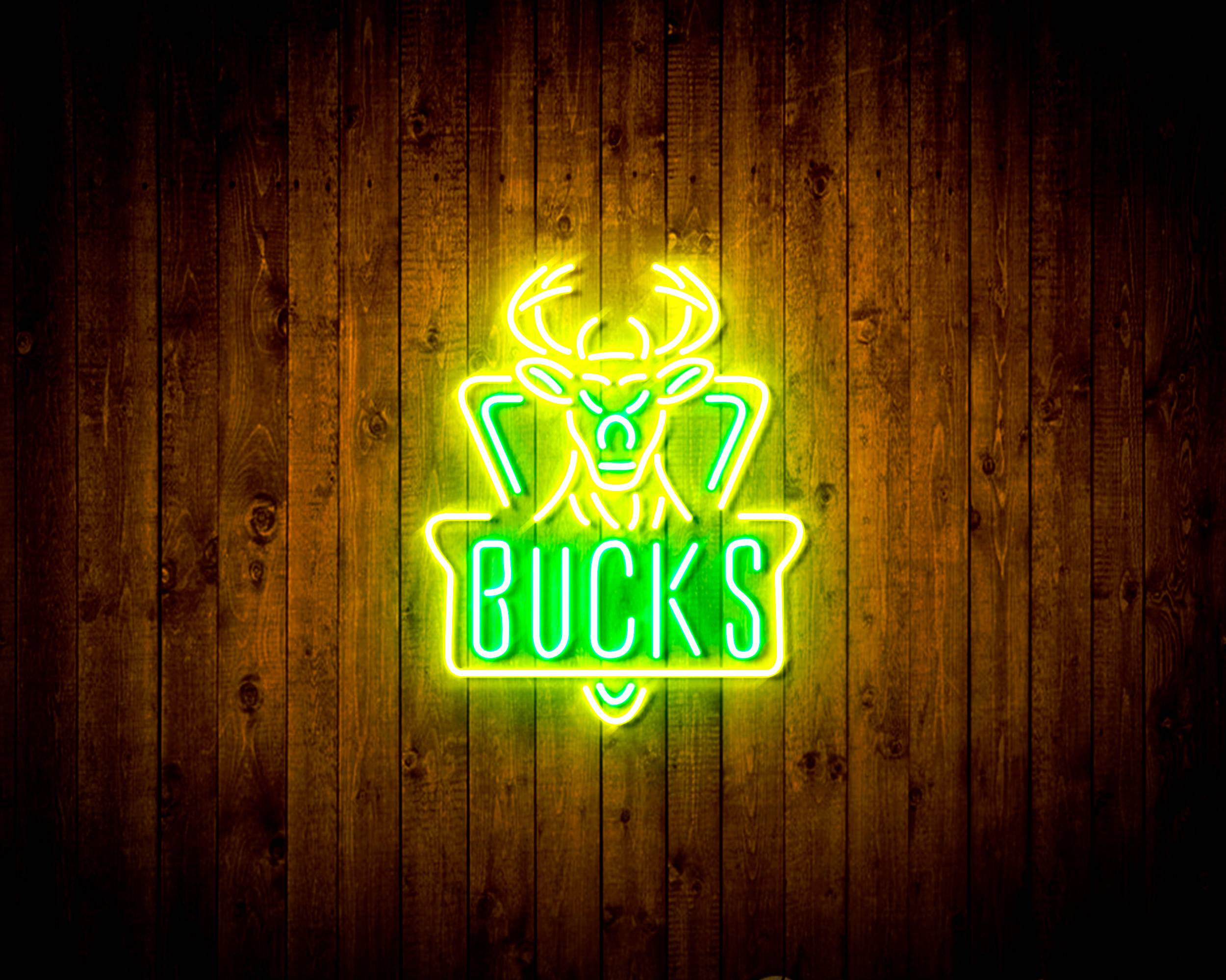 NBA Milwaukee Bucks Handmade LED Neon Light Sign