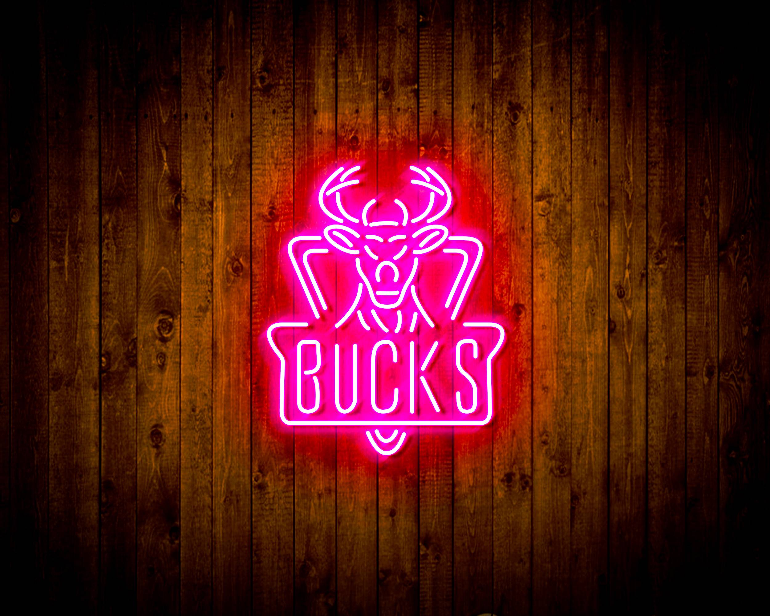 NBA Milwaukee Bucks Handmade LED Neon Light Sign