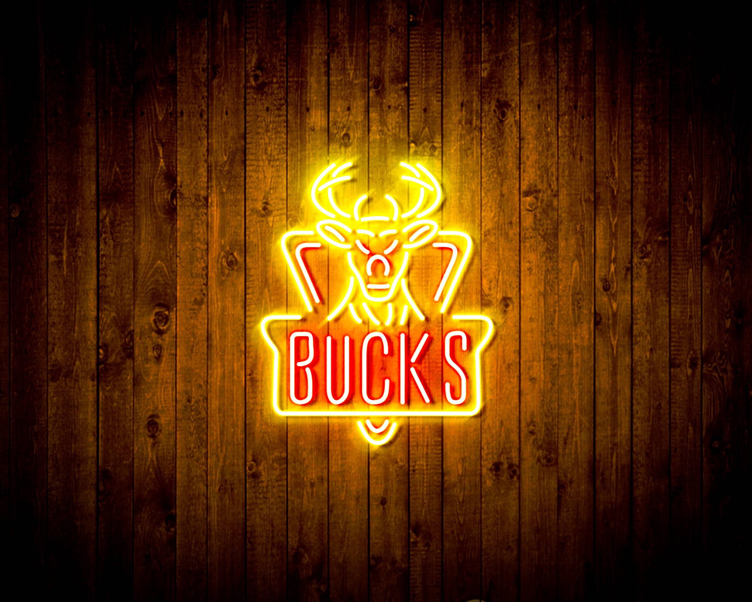 NBA Milwaukee Bucks Handmade LED Neon Light Sign