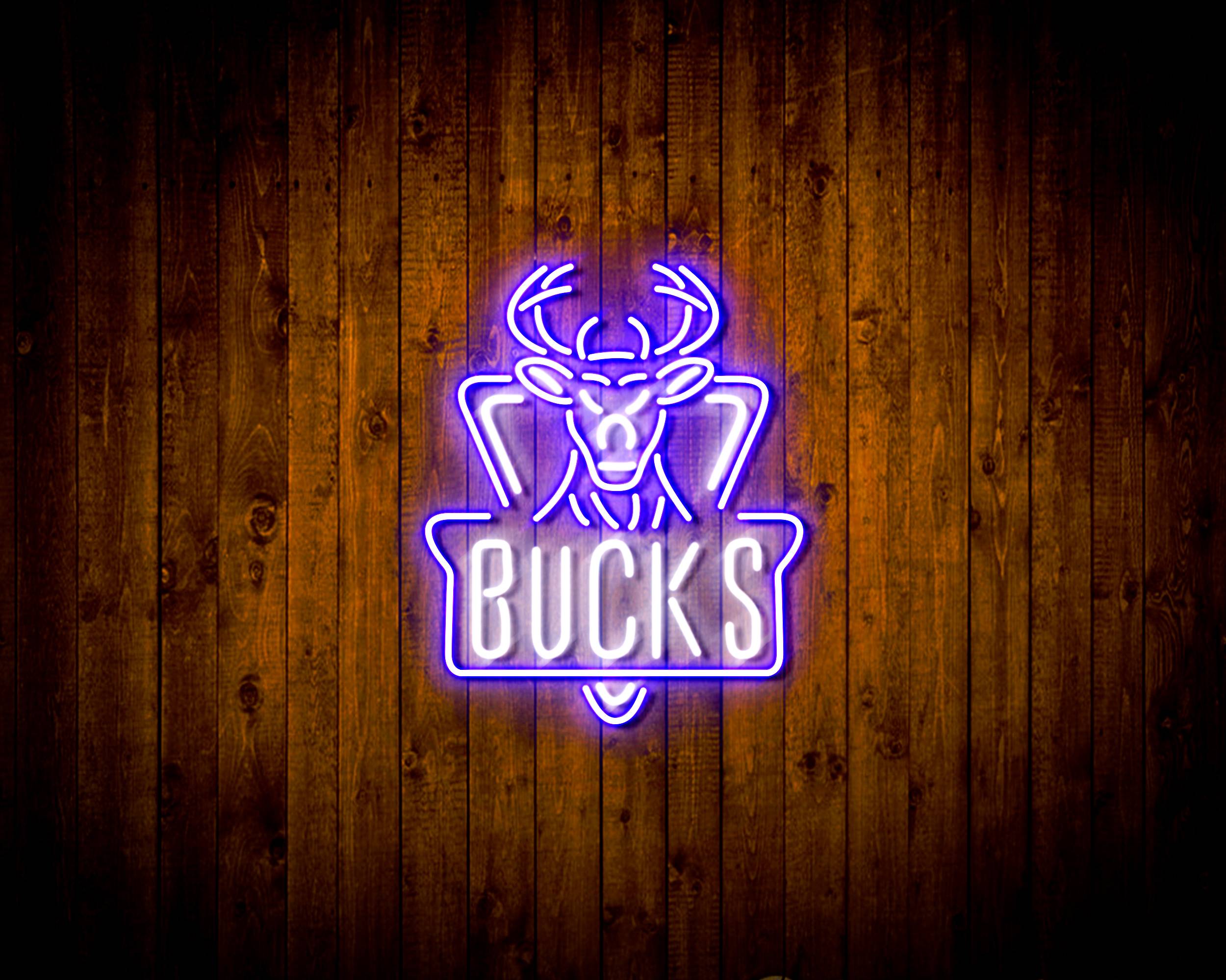 NBA Milwaukee Bucks Handmade LED Neon Light Sign