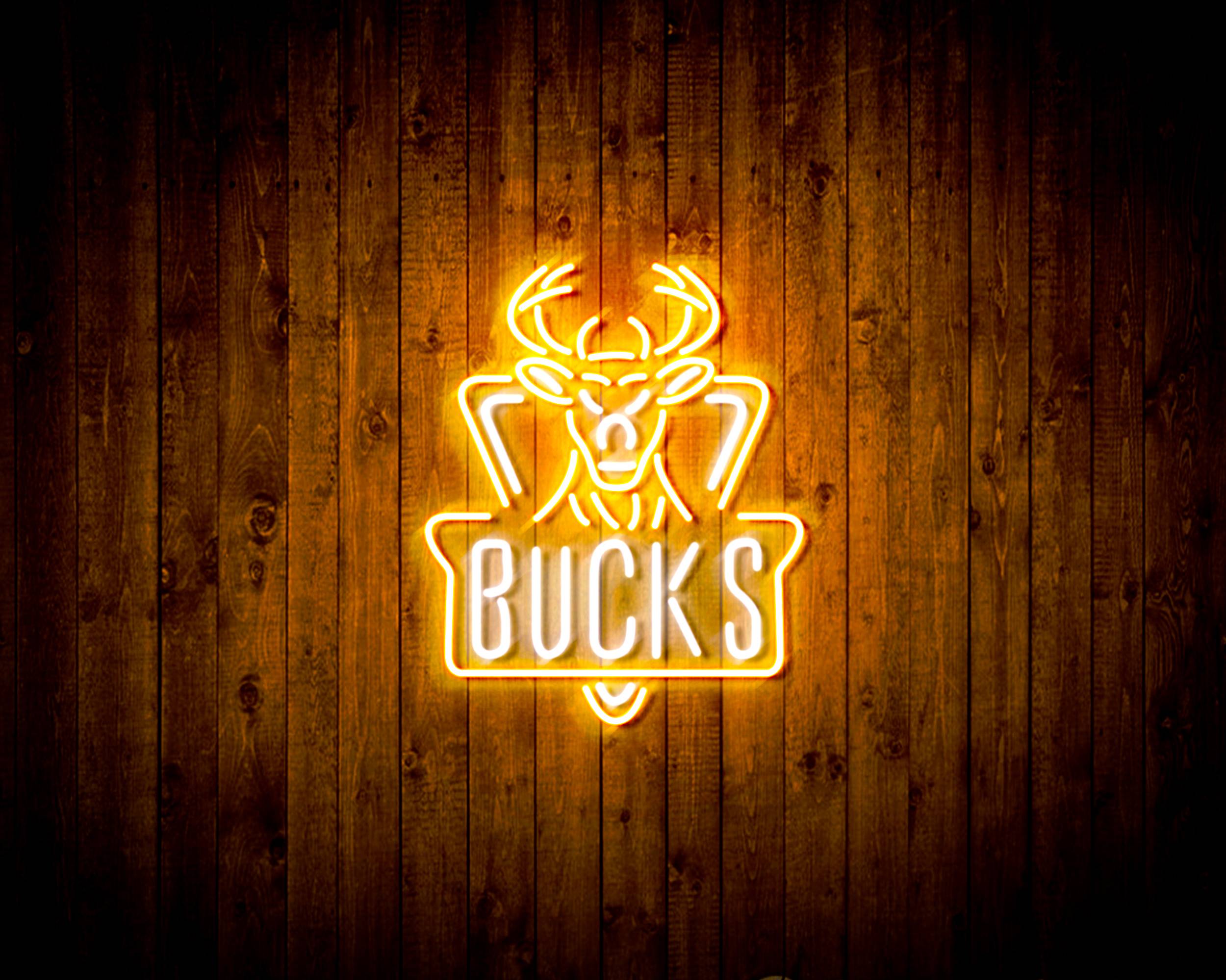 NBA Milwaukee Bucks Handmade LED Neon Light Sign