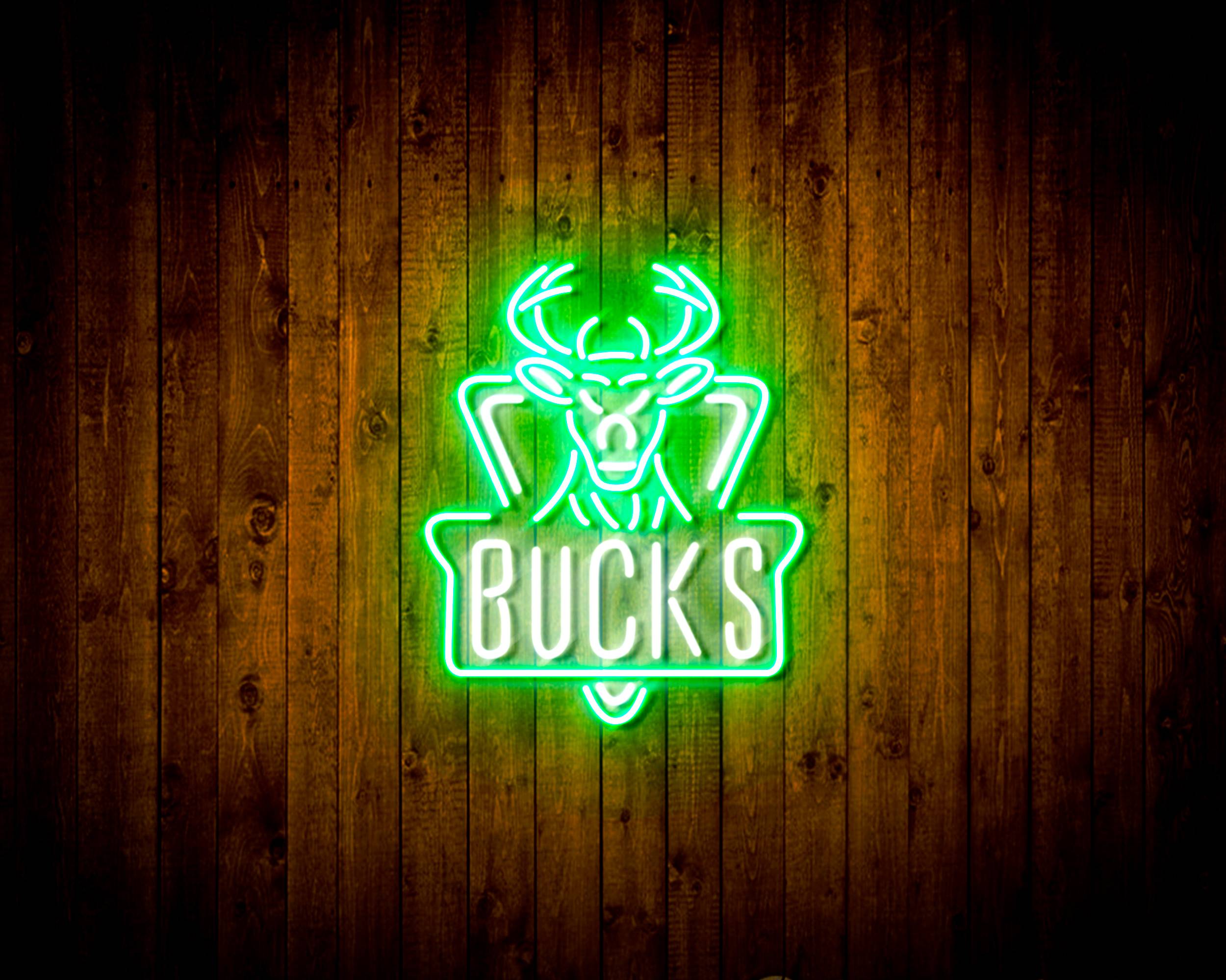 NBA Milwaukee Bucks Handmade LED Neon Light Sign