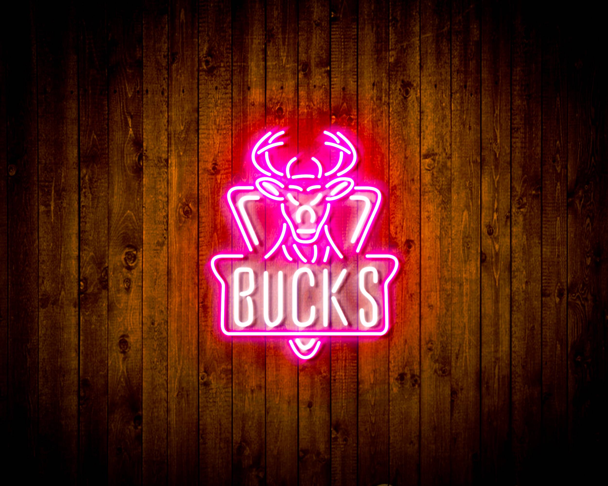 NBA Milwaukee Bucks Handmade LED Neon Light Sign