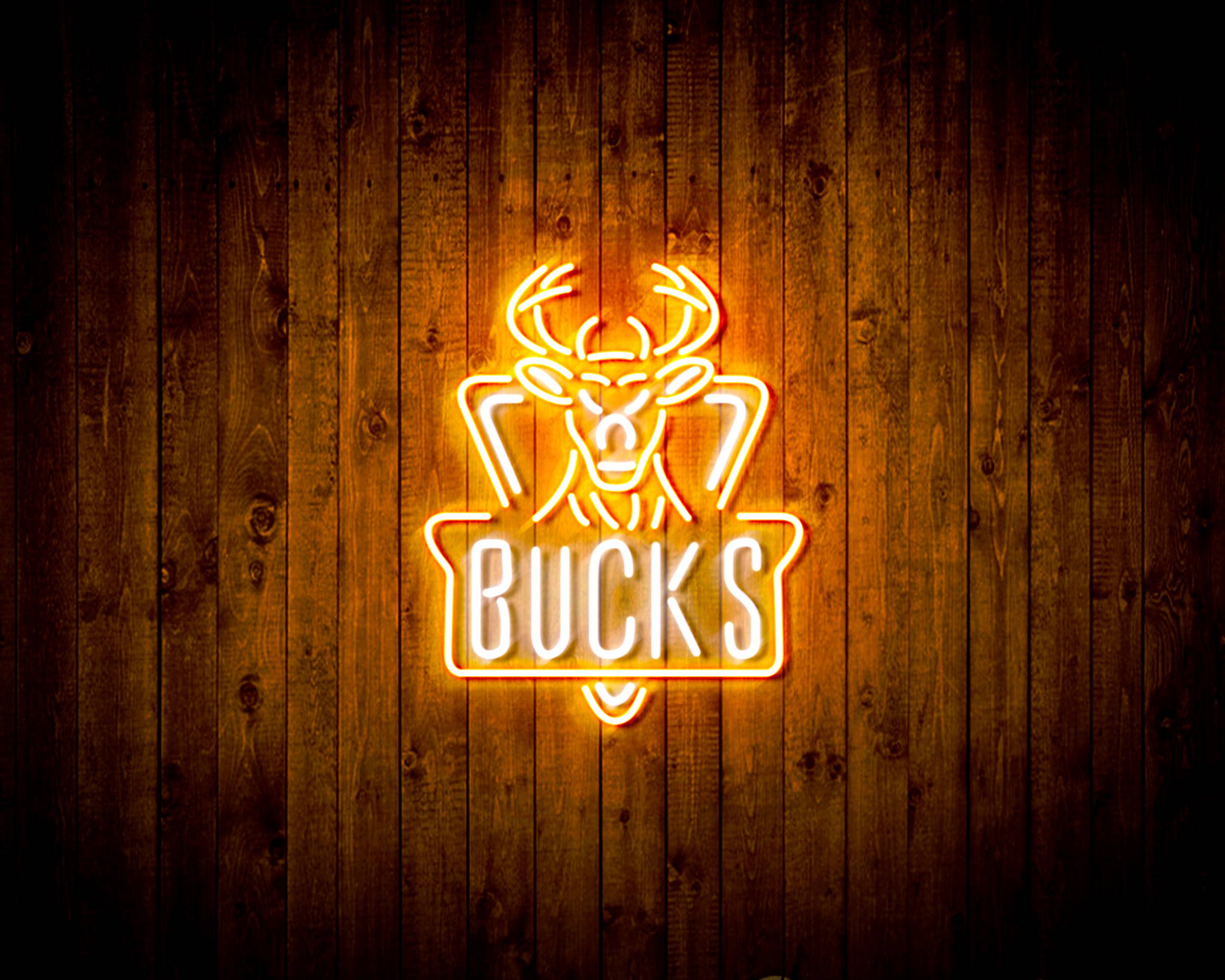 NBA Milwaukee Bucks Handmade LED Neon Light Sign