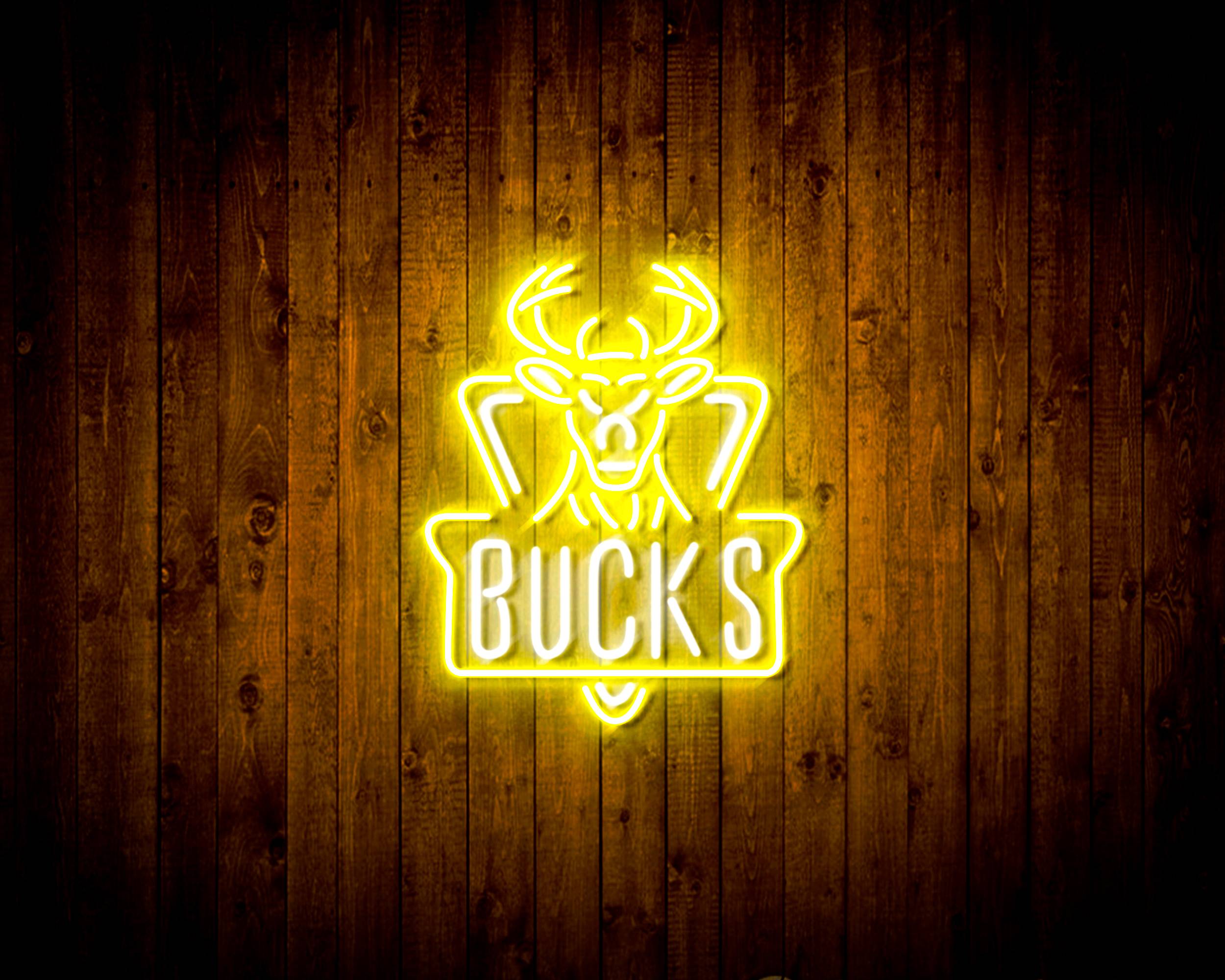 NBA Milwaukee Bucks Handmade LED Neon Light Sign