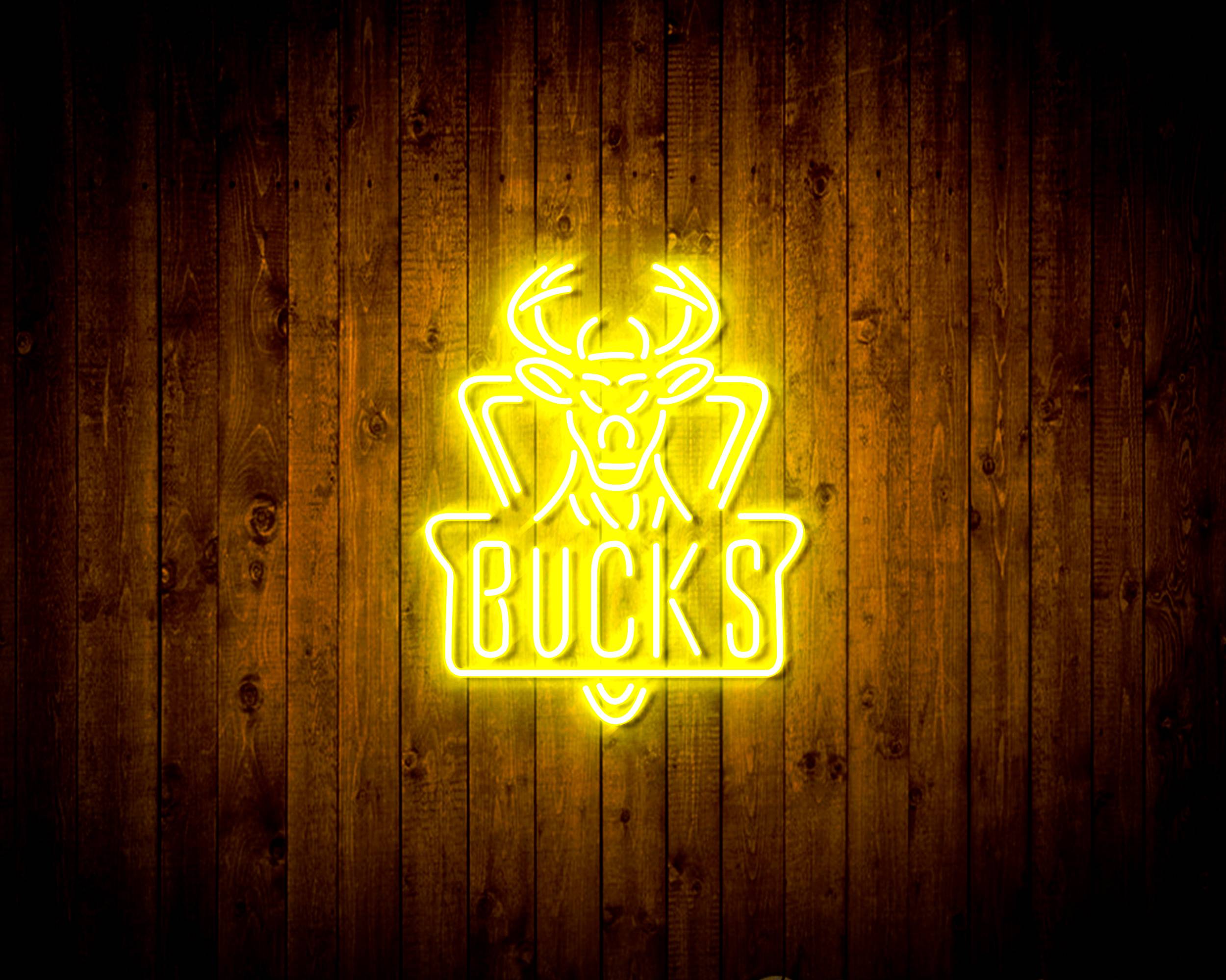 NBA Milwaukee Bucks Handmade LED Neon Light Sign