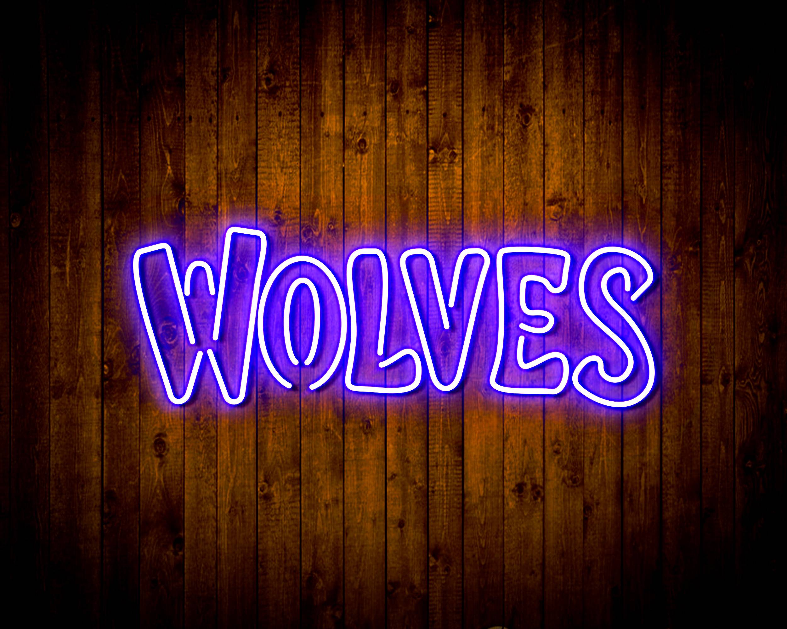 NBA Minnesota Timberwolves Handmade LED Neon Light Sign