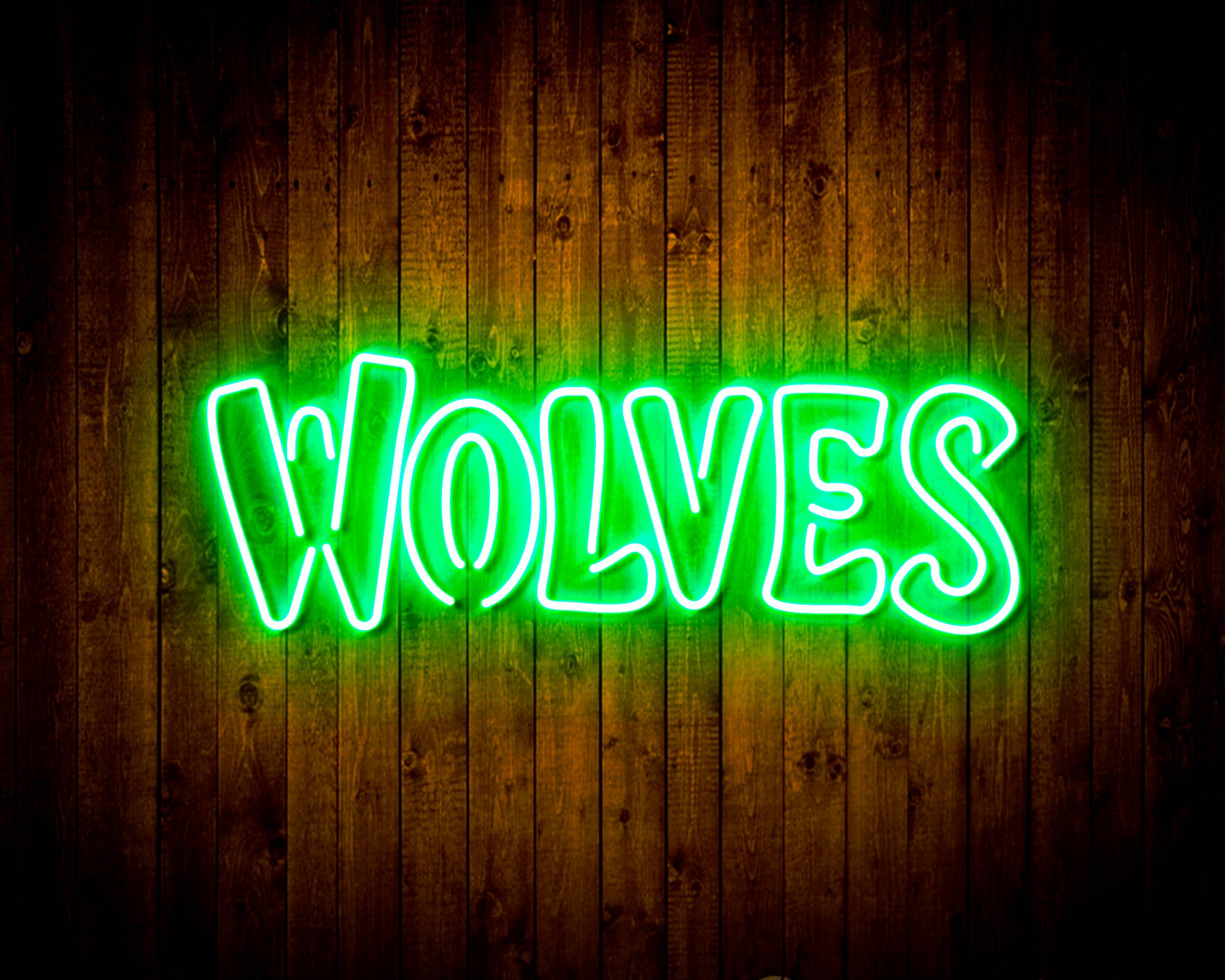 NBA Minnesota Timberwolves Handmade LED Neon Light Sign