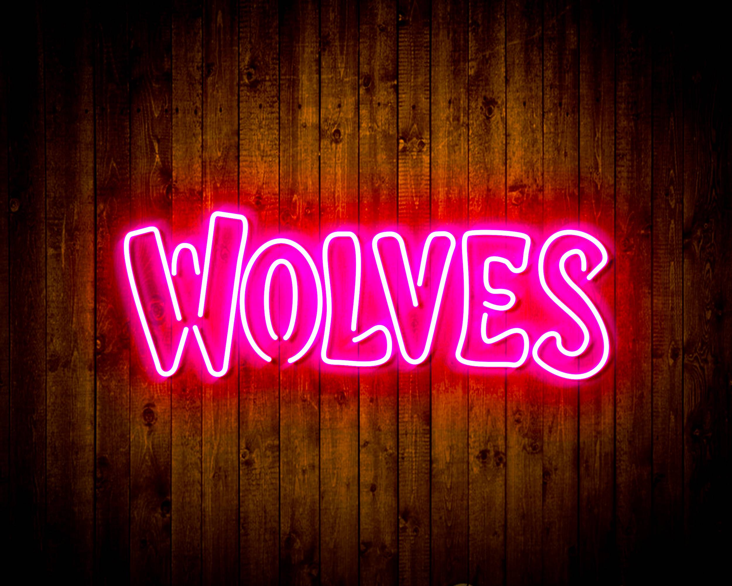 NBA Minnesota Timberwolves Handmade LED Neon Light Sign