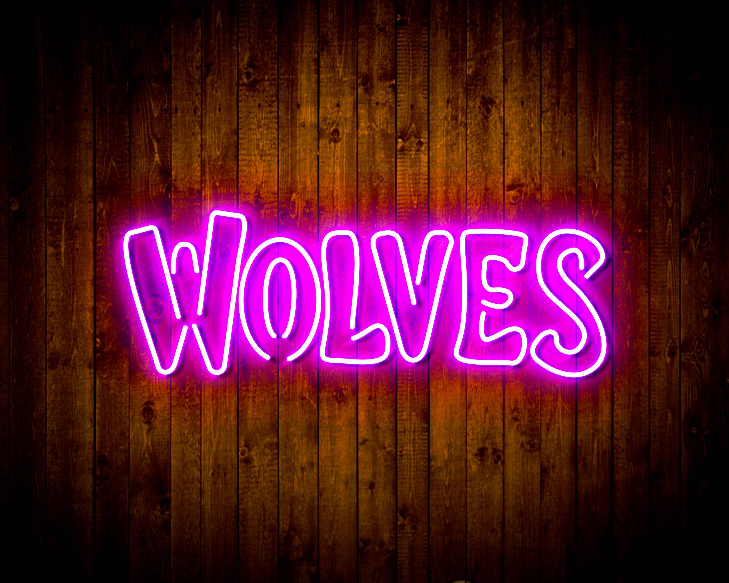 NBA Minnesota Timberwolves Handmade LED Neon Light Sign