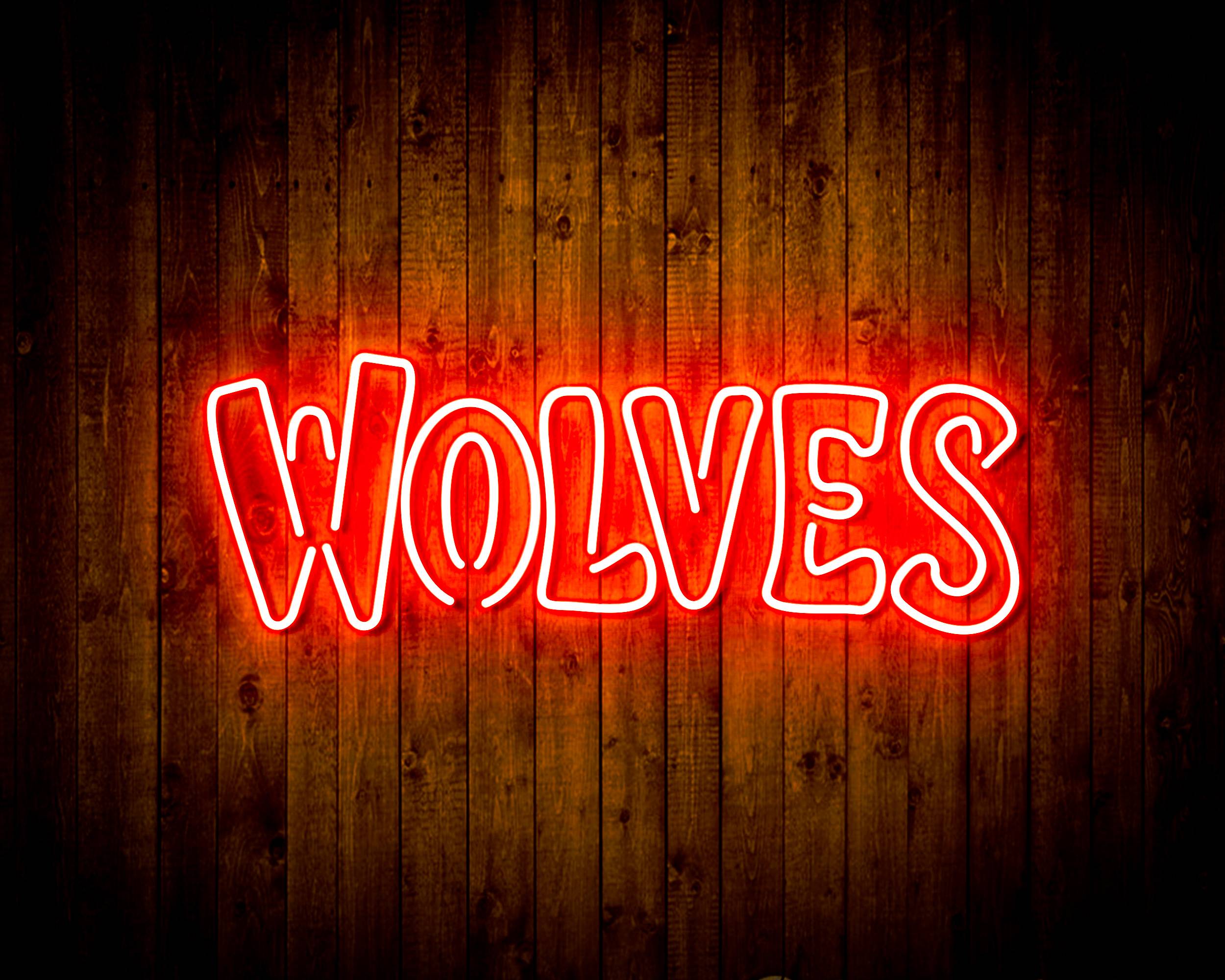 NBA Minnesota Timberwolves Handmade LED Neon Light Sign