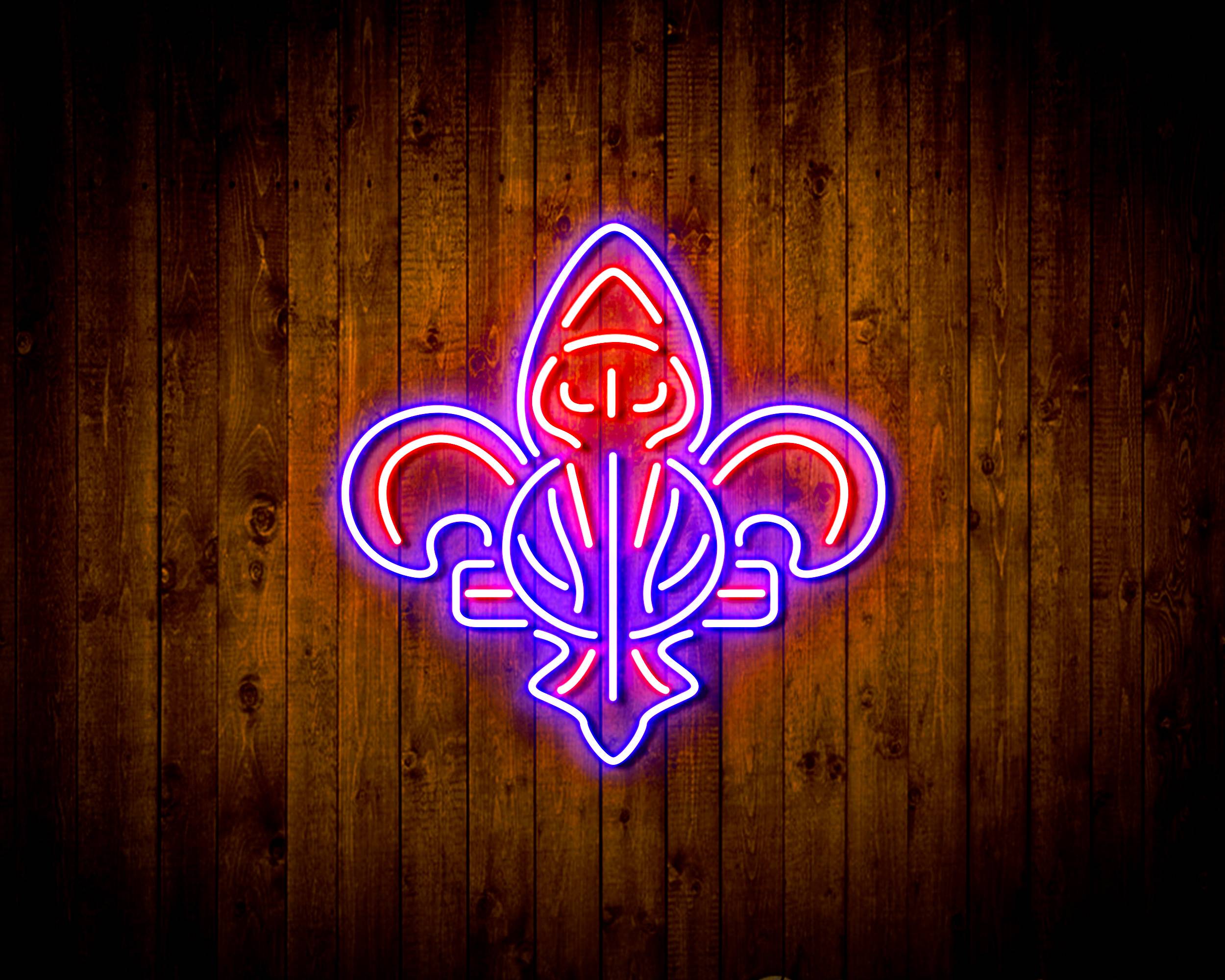 NBA New Orleans Pelicans Handmade LED Neon Light Sign