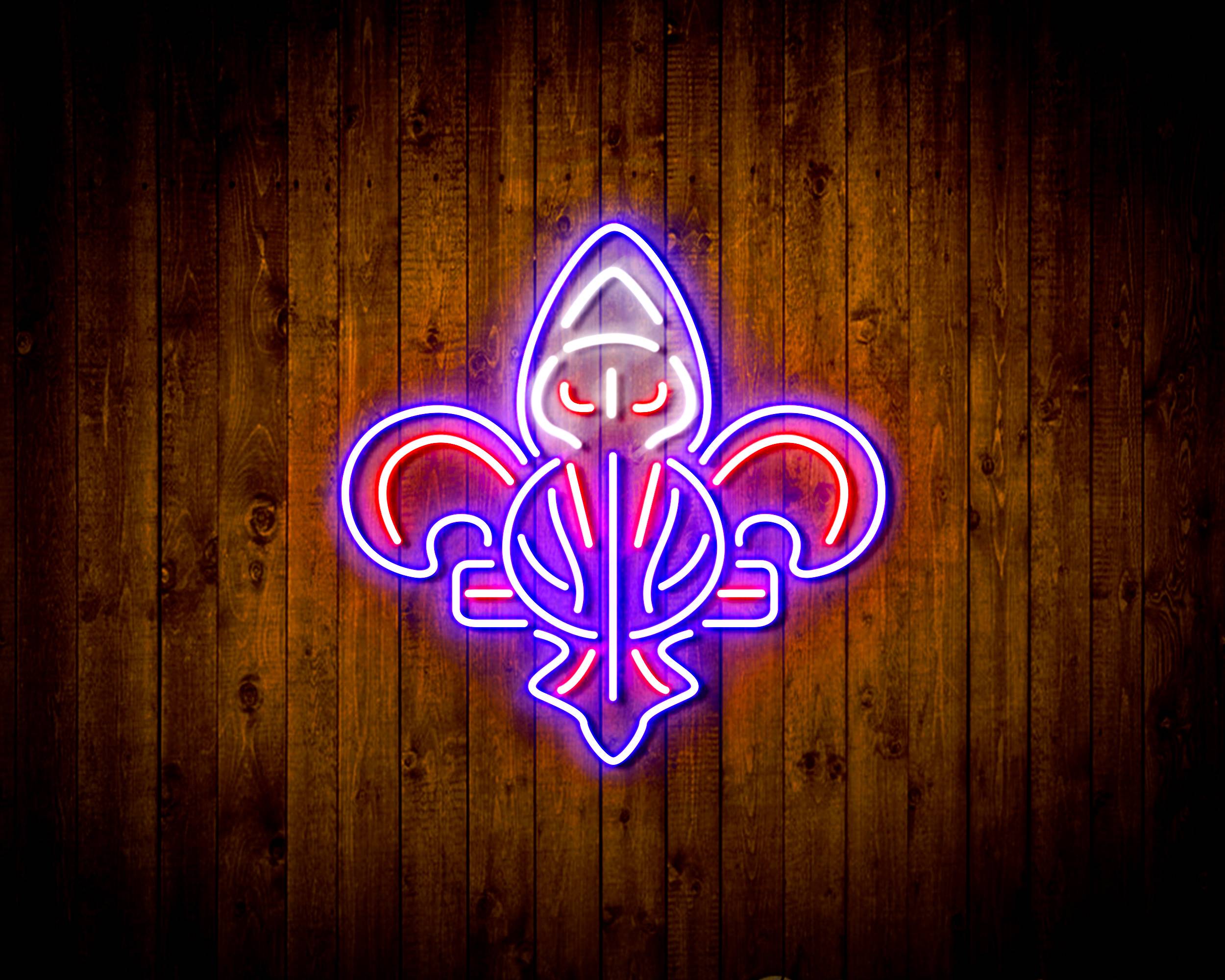 NBA New Orleans Pelicans Handmade LED Neon Light Sign