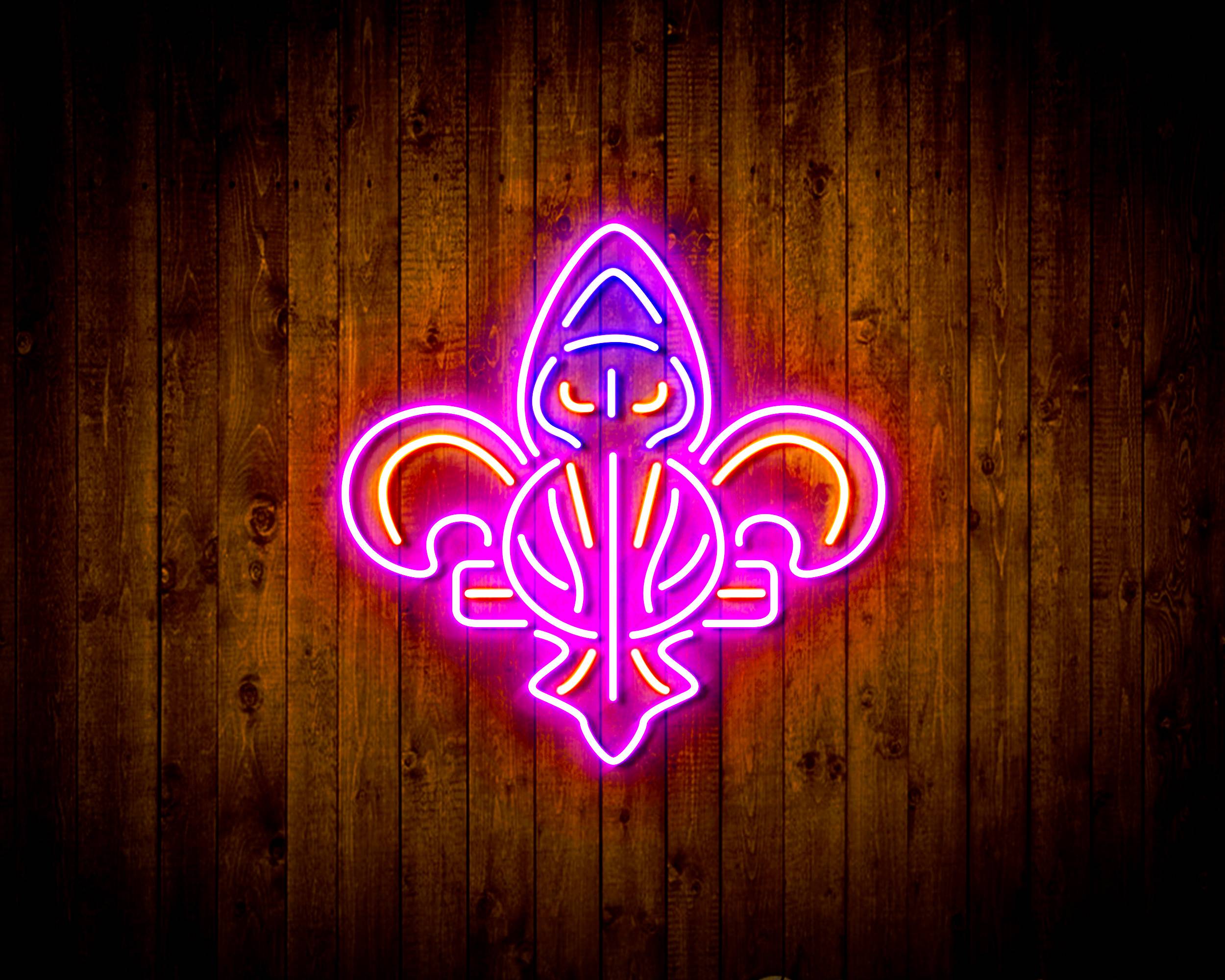 NBA New Orleans Pelicans Handmade LED Neon Light Sign