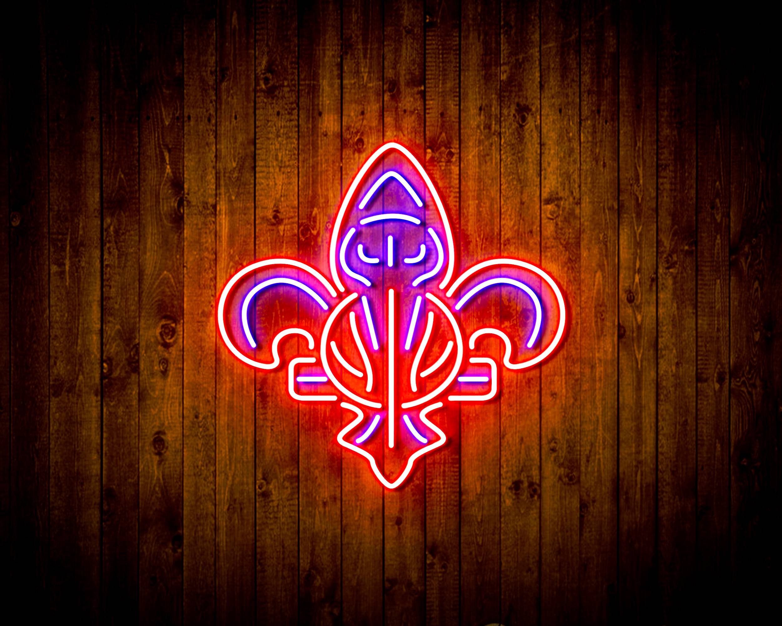 NBA New Orleans Pelicans Handmade LED Neon Light Sign