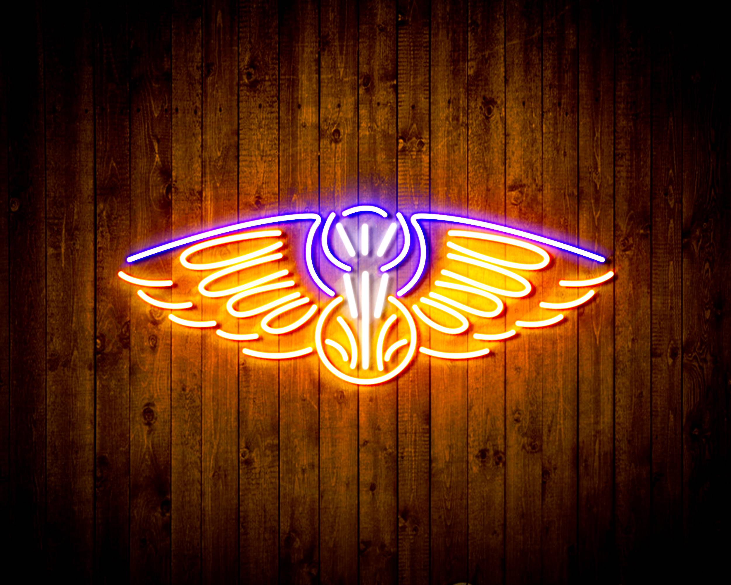 NBA New Orleans Pelicans Handmade LED Neon Light Sign