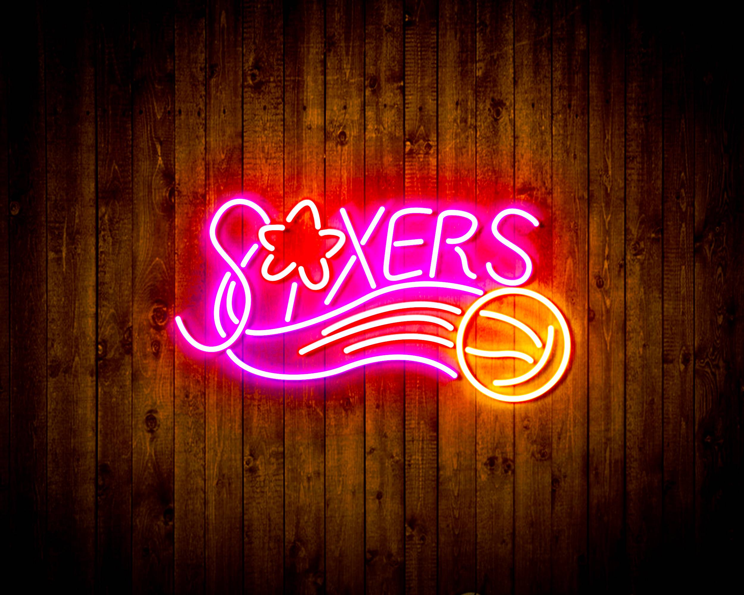 NBA Philadelphia 76ers Handmade LED Neon Light Sign