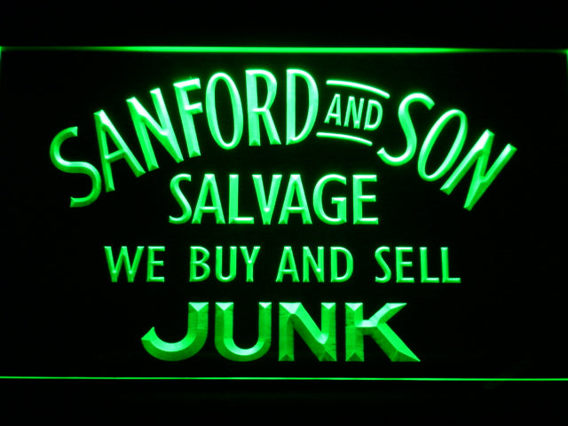 red Sanford and Son Salvage Buy Sell Junk Beer Bar Led Light Sign Neon Light LED Sign