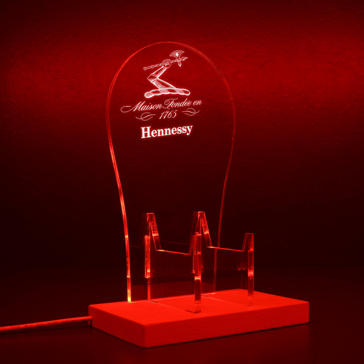 Maison Hennessy Led Headset Controller Stand Wooden Base - LED LAB CAVE