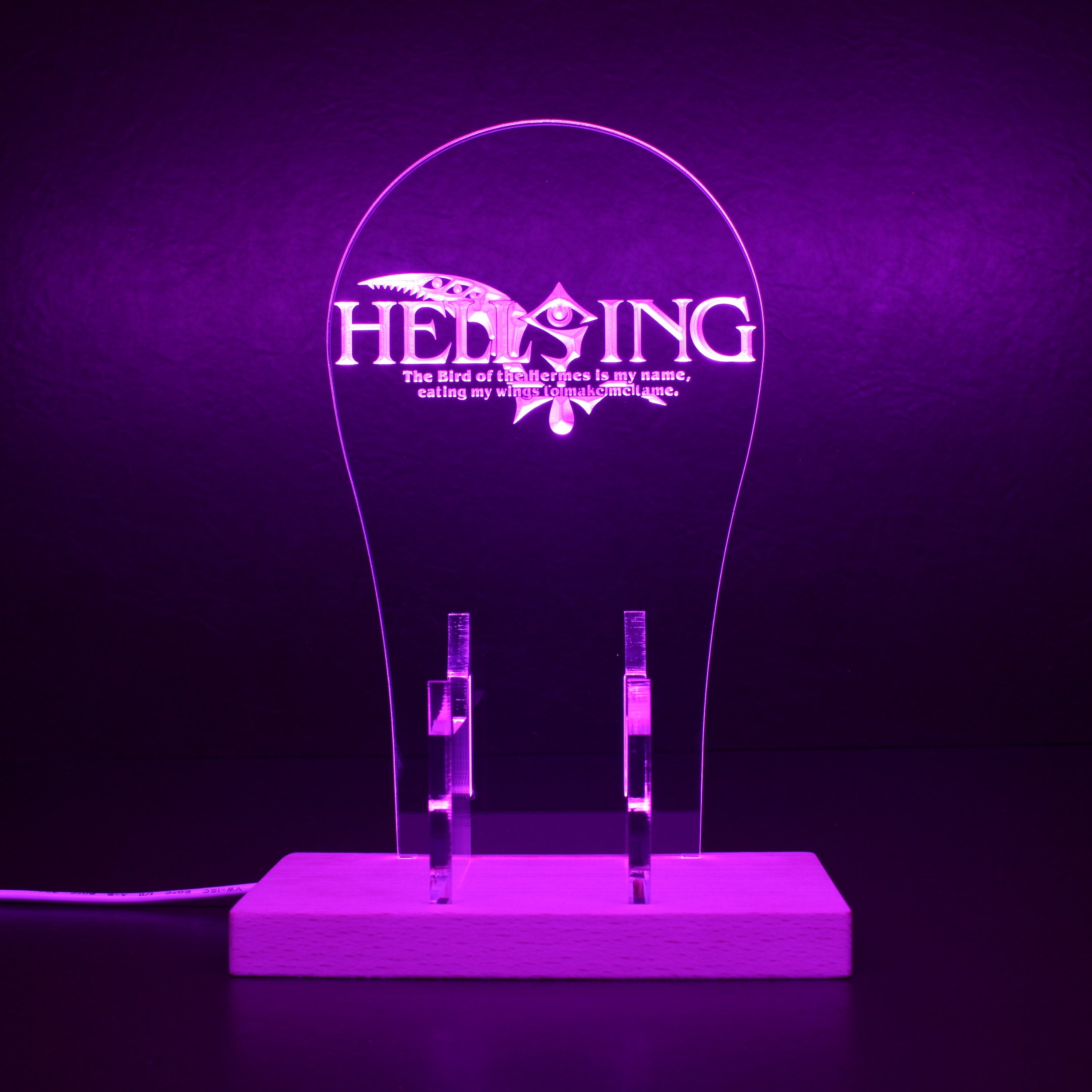 Hellsing RGB LED Gaming Headset Controller Stand