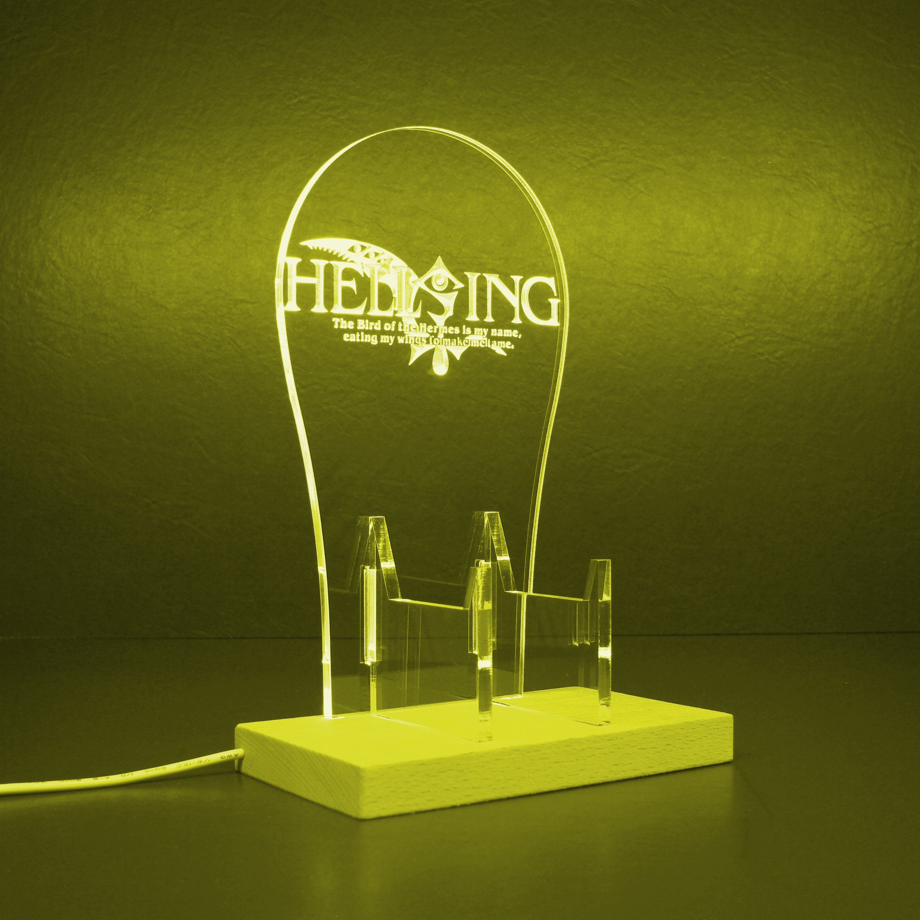 Hellsing RGB LED Gaming Headset Controller Stand