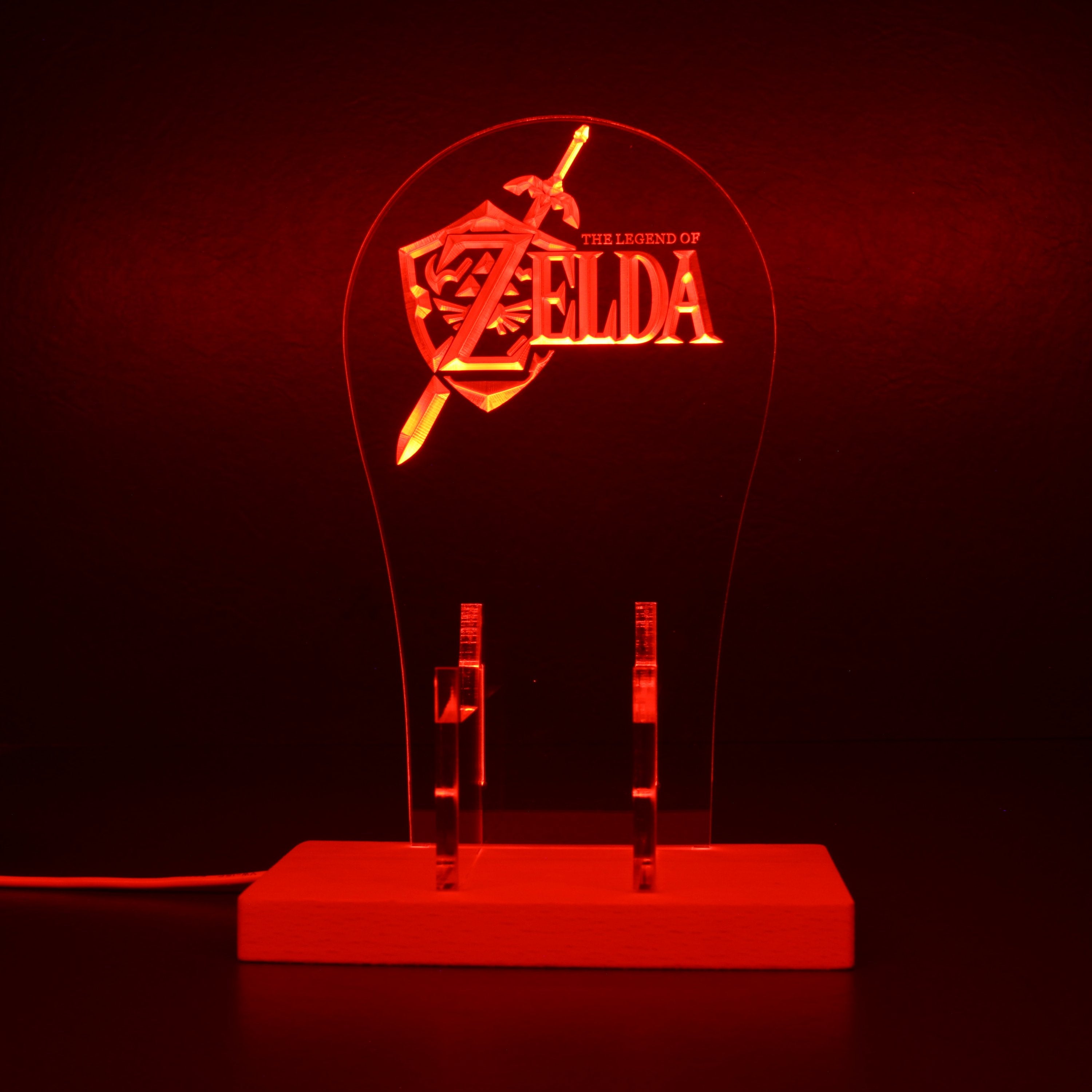 The Legend of Zelda Sheild RGB LED Gaming Headset Controller Stand