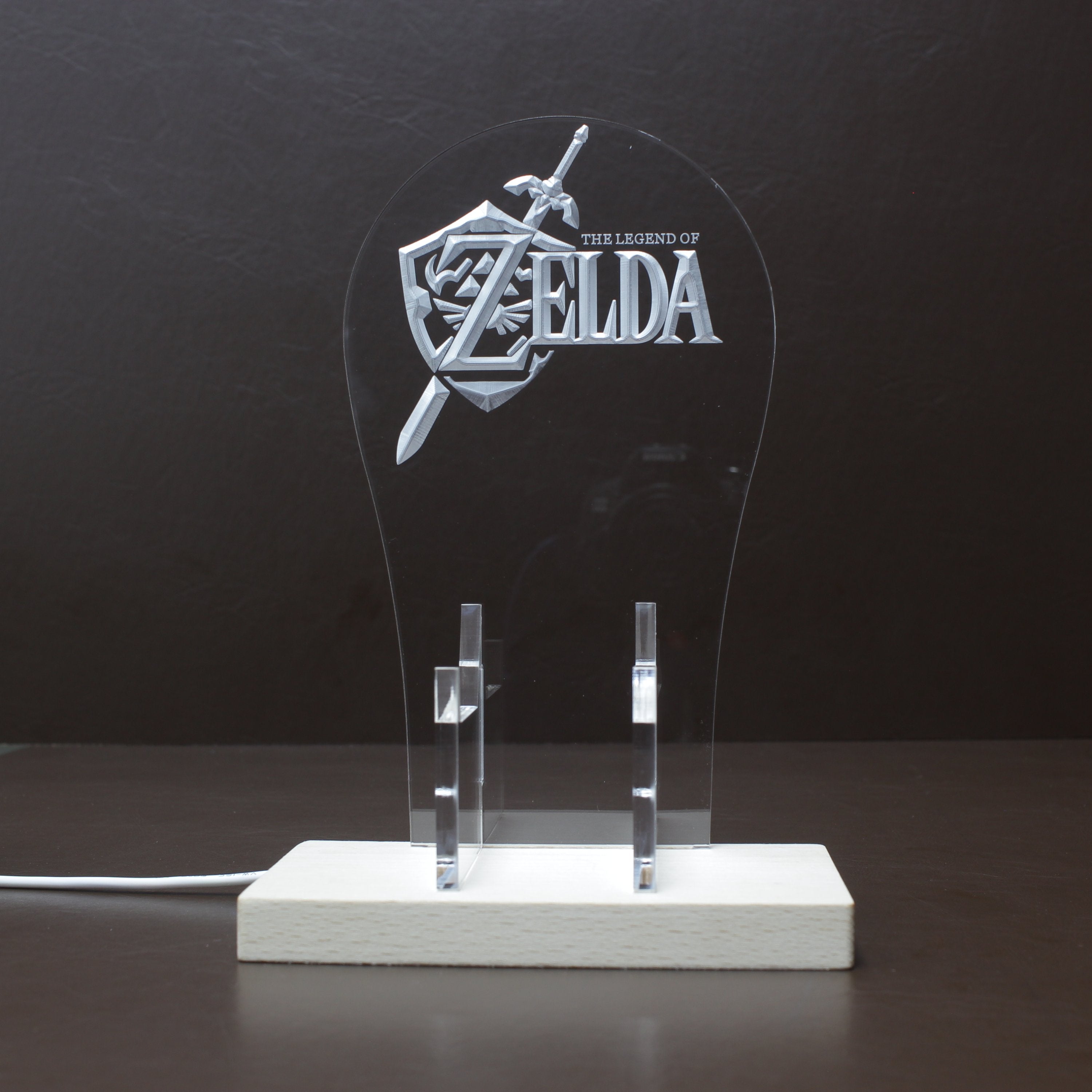 The Legend of Zelda Sheild RGB LED Gaming Headset Controller Stand