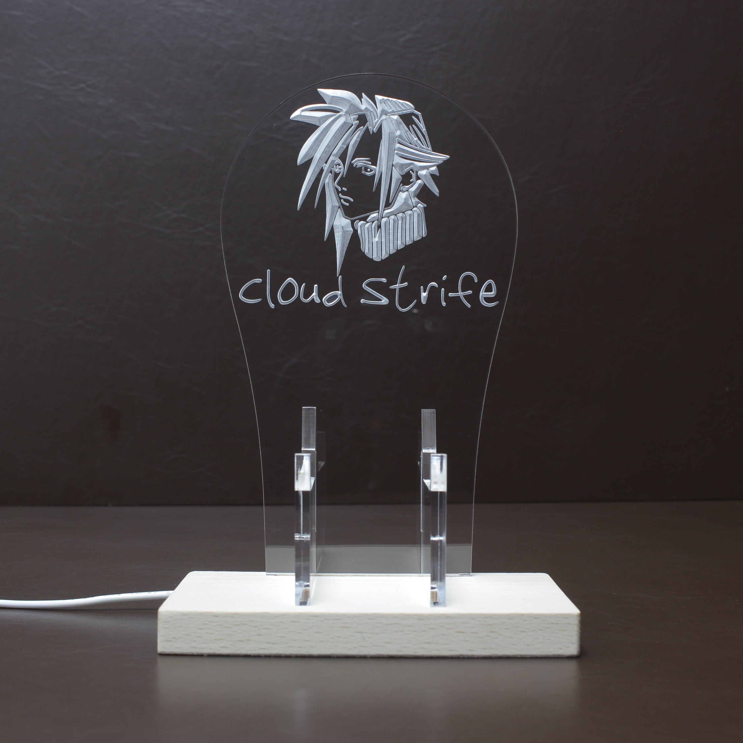 Cloud Strife RGB LED Gaming Headset Controller Stand