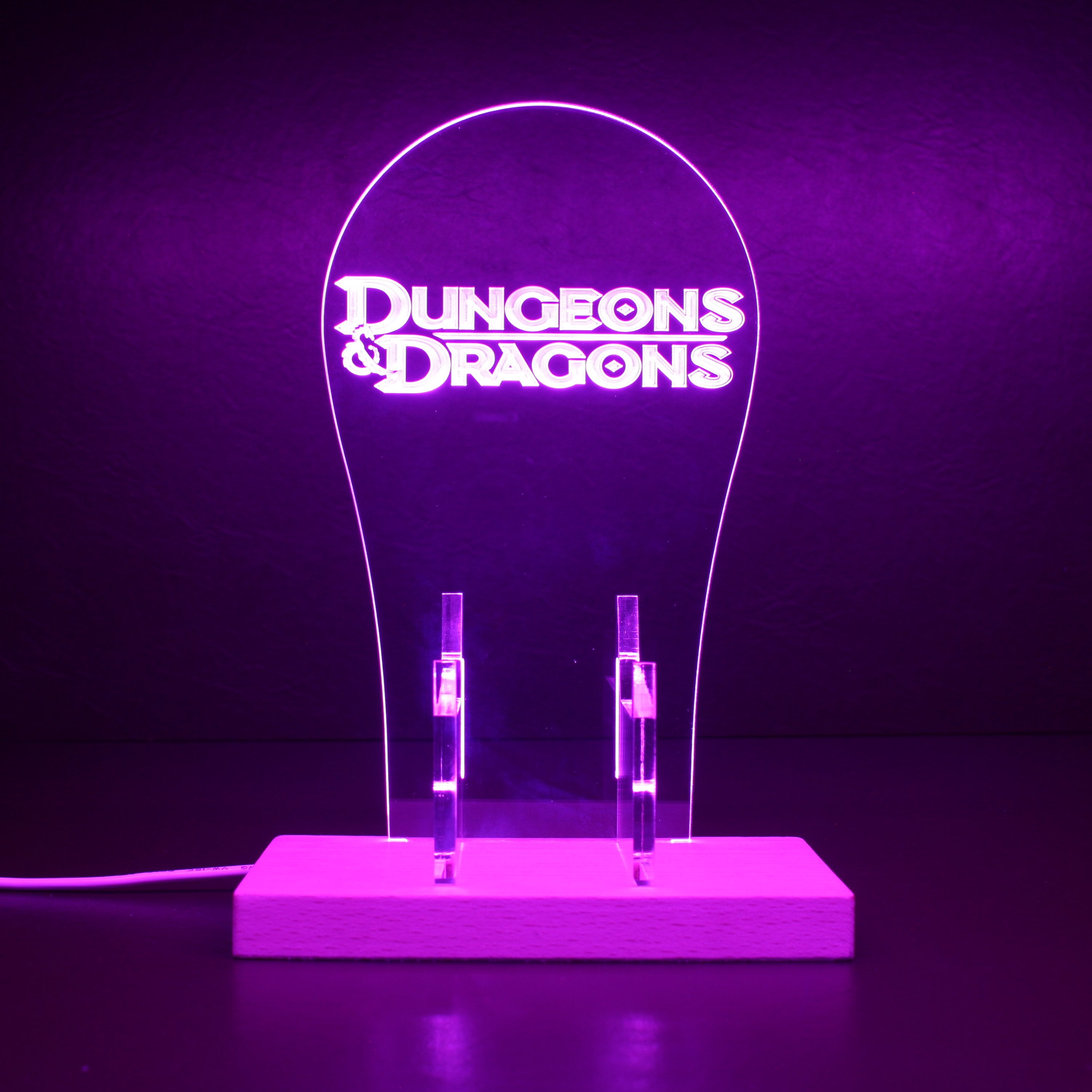 D&D RGB LED Gaming Headset Controller Stand