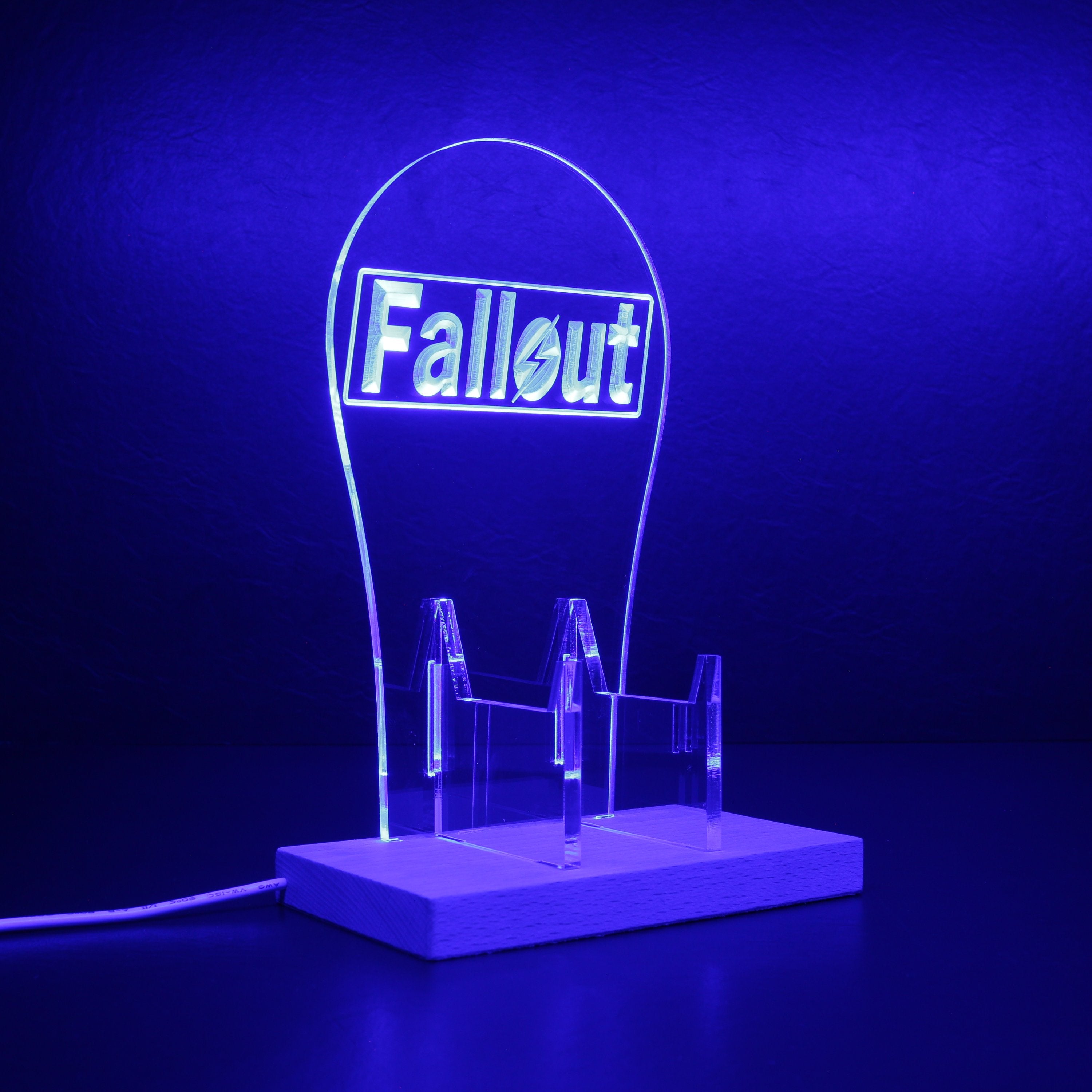 Fallout RGB LED Gaming Headset Controller Stand