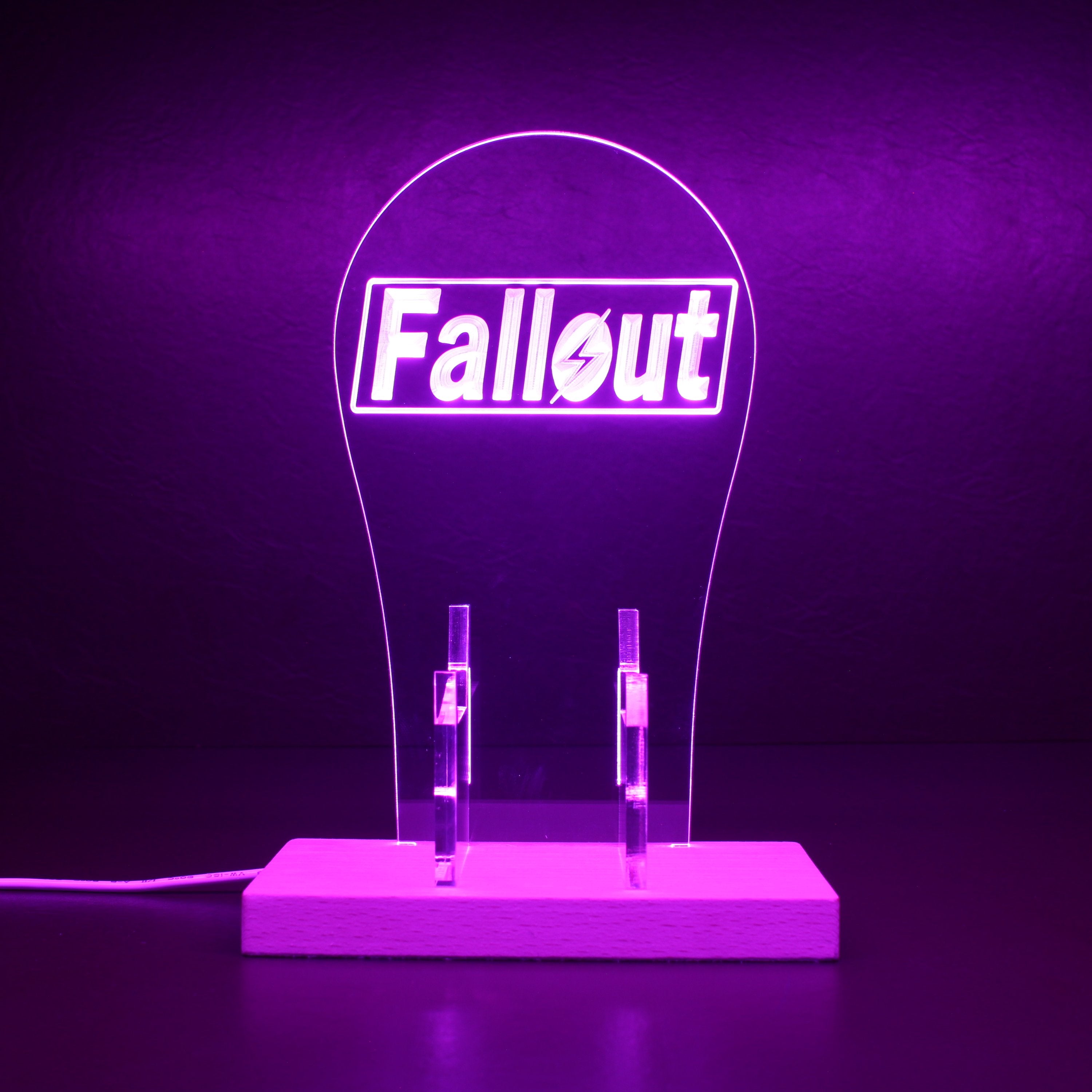 Fallout RGB LED Gaming Headset Controller Stand