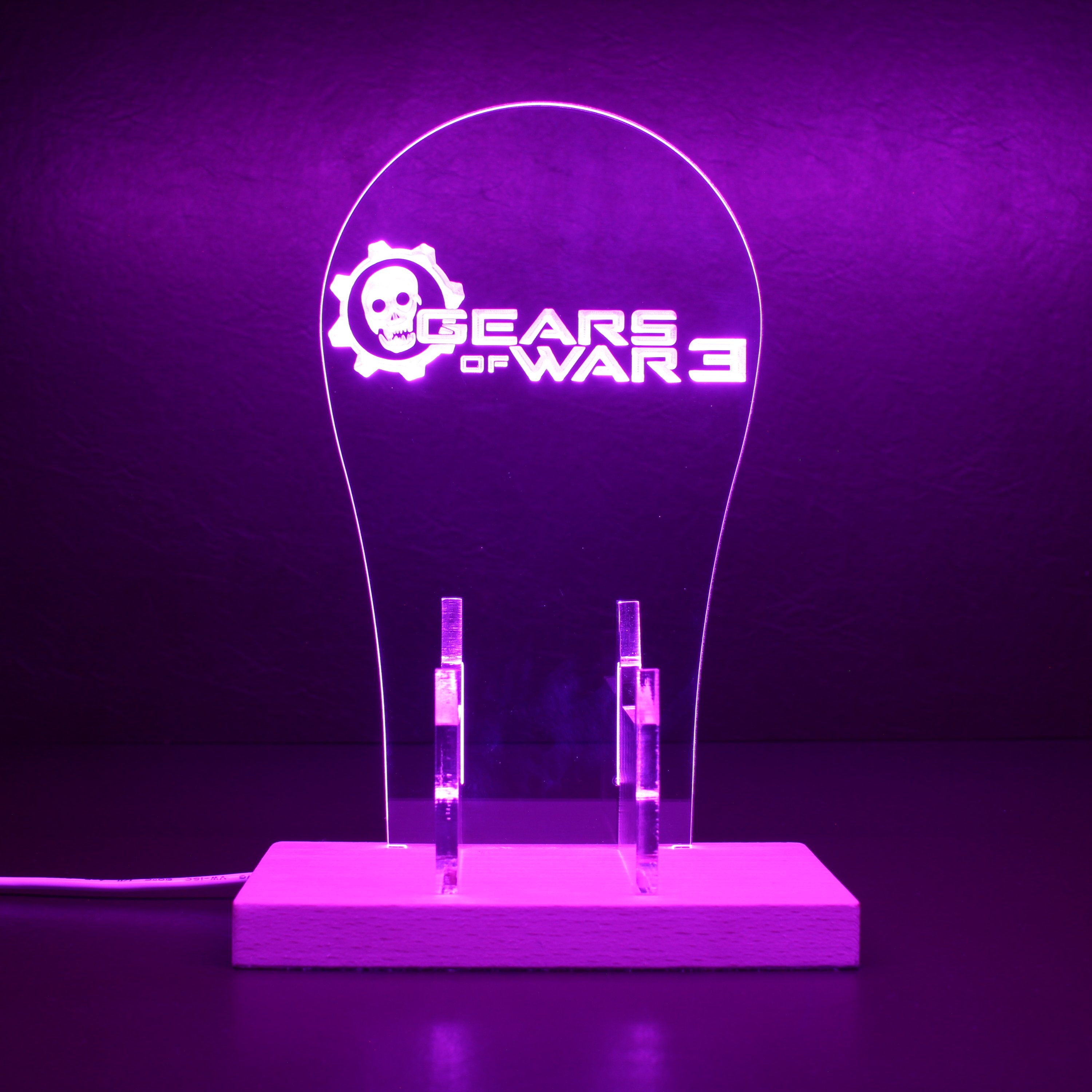 Gear of War 3 RGB LED Gaming Headset Controller Stand