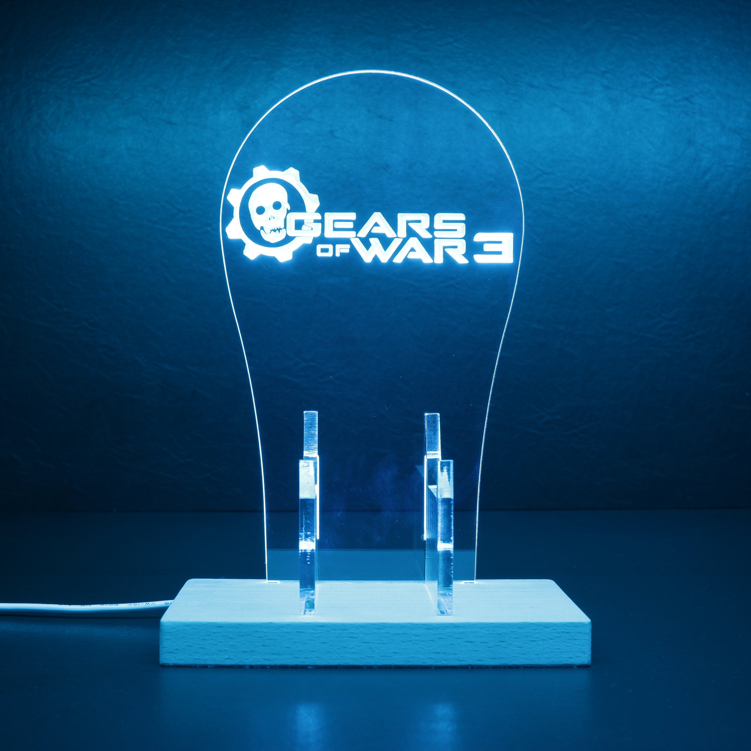 Gear of War 3 RGB LED Gaming Headset Controller Stand