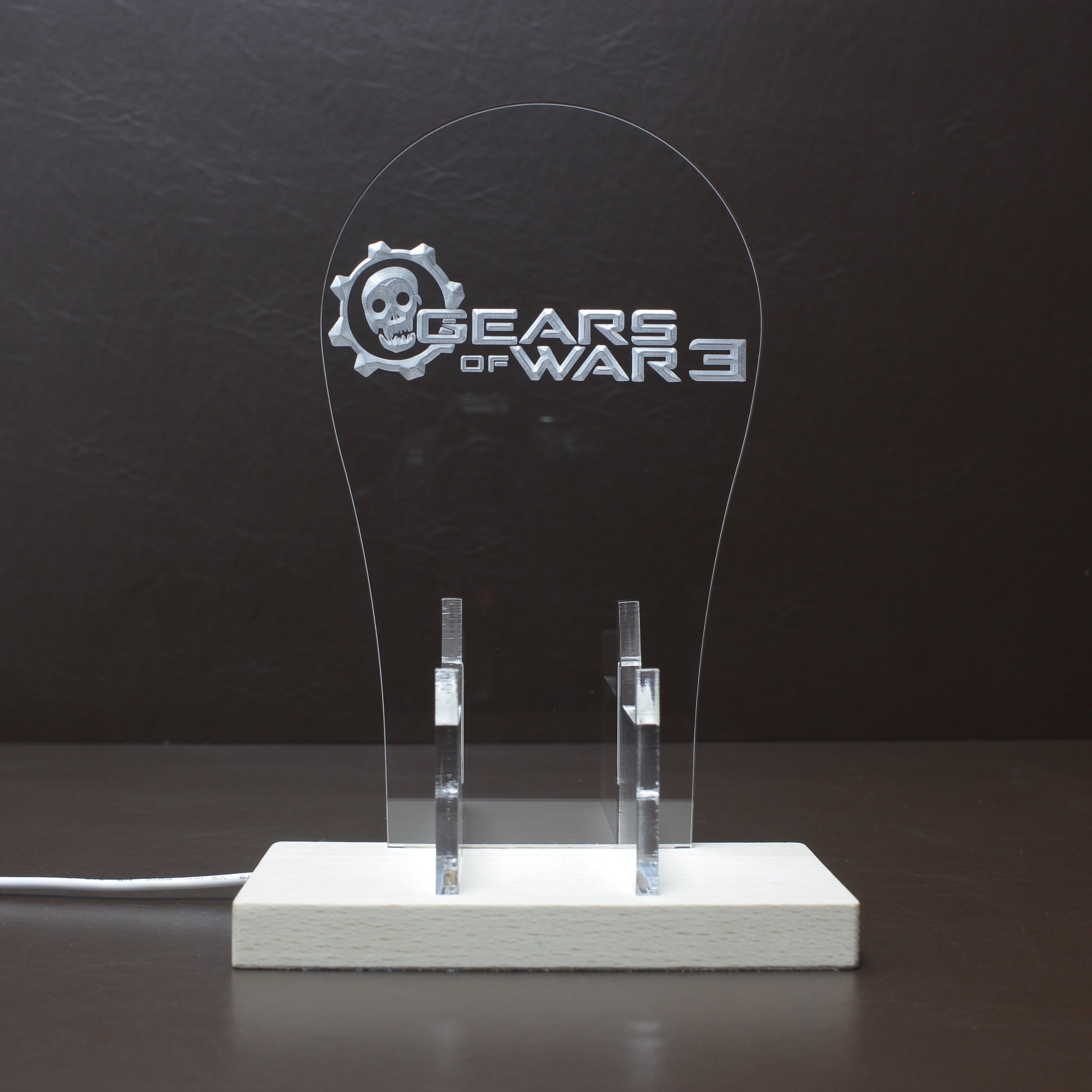 Gear of War 3 RGB LED Gaming Headset Controller Stand