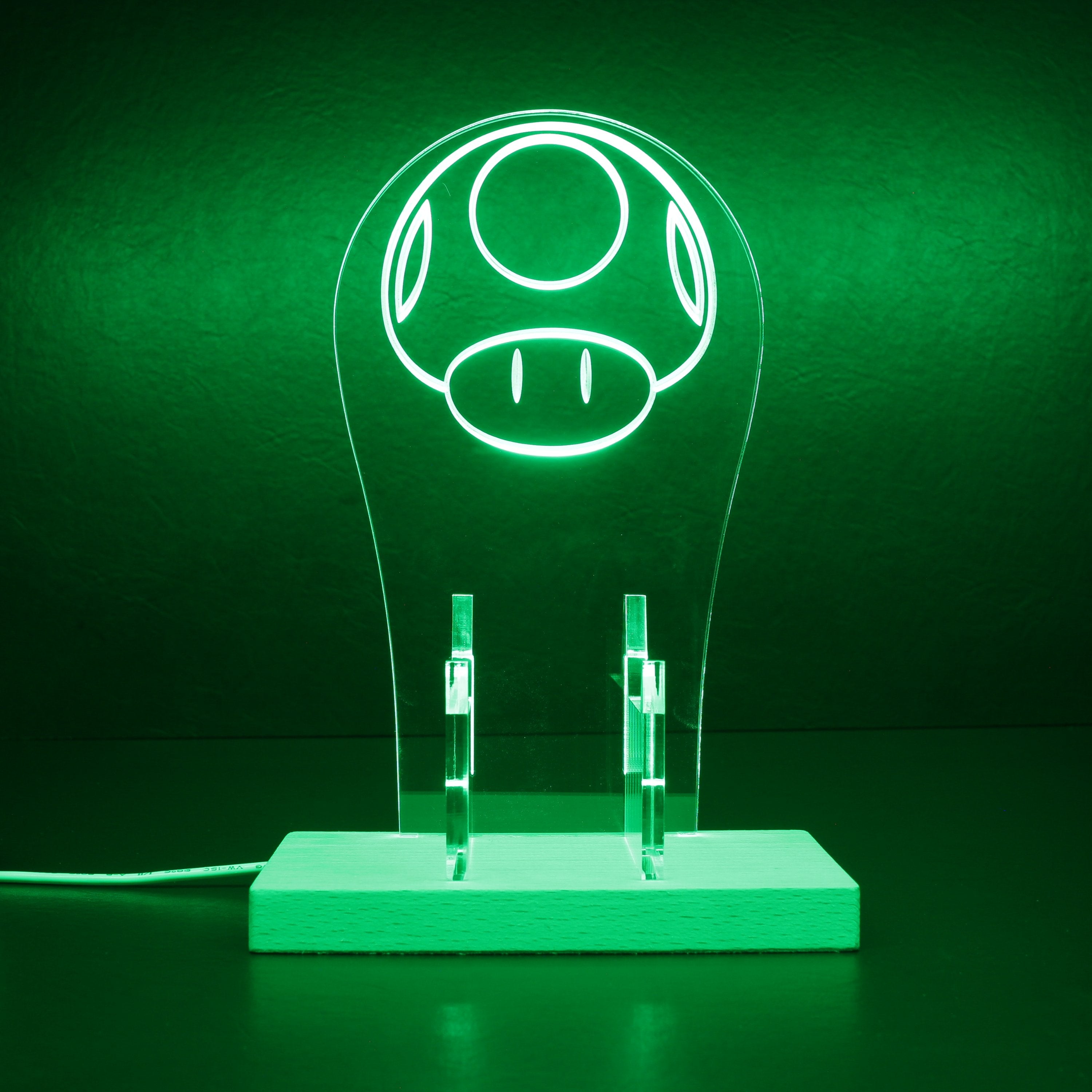 Super Mario Mushroom RGB LED Gaming Headset Controller Stand