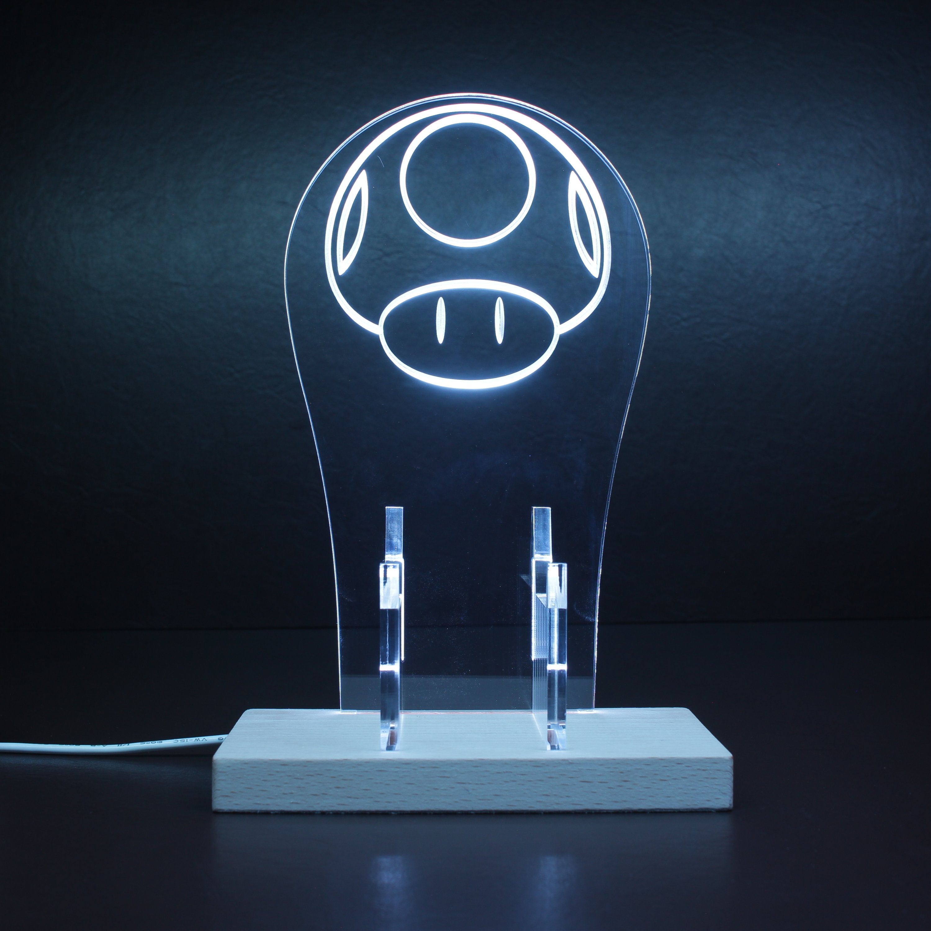 Super Mario Mushroom RGB LED Gaming Headset Controller Stand