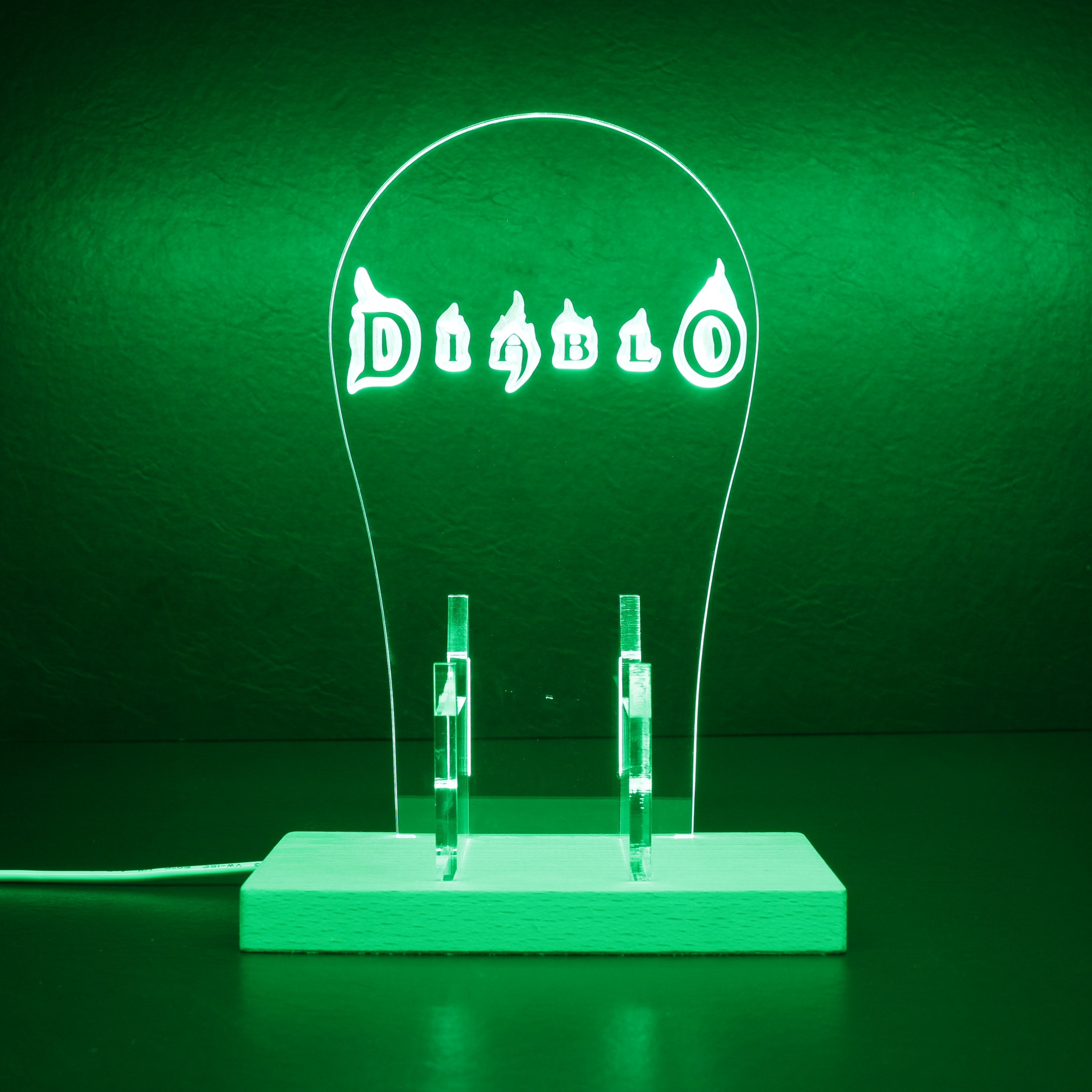 Diablo RGB LED Gaming Headset Controller Stand