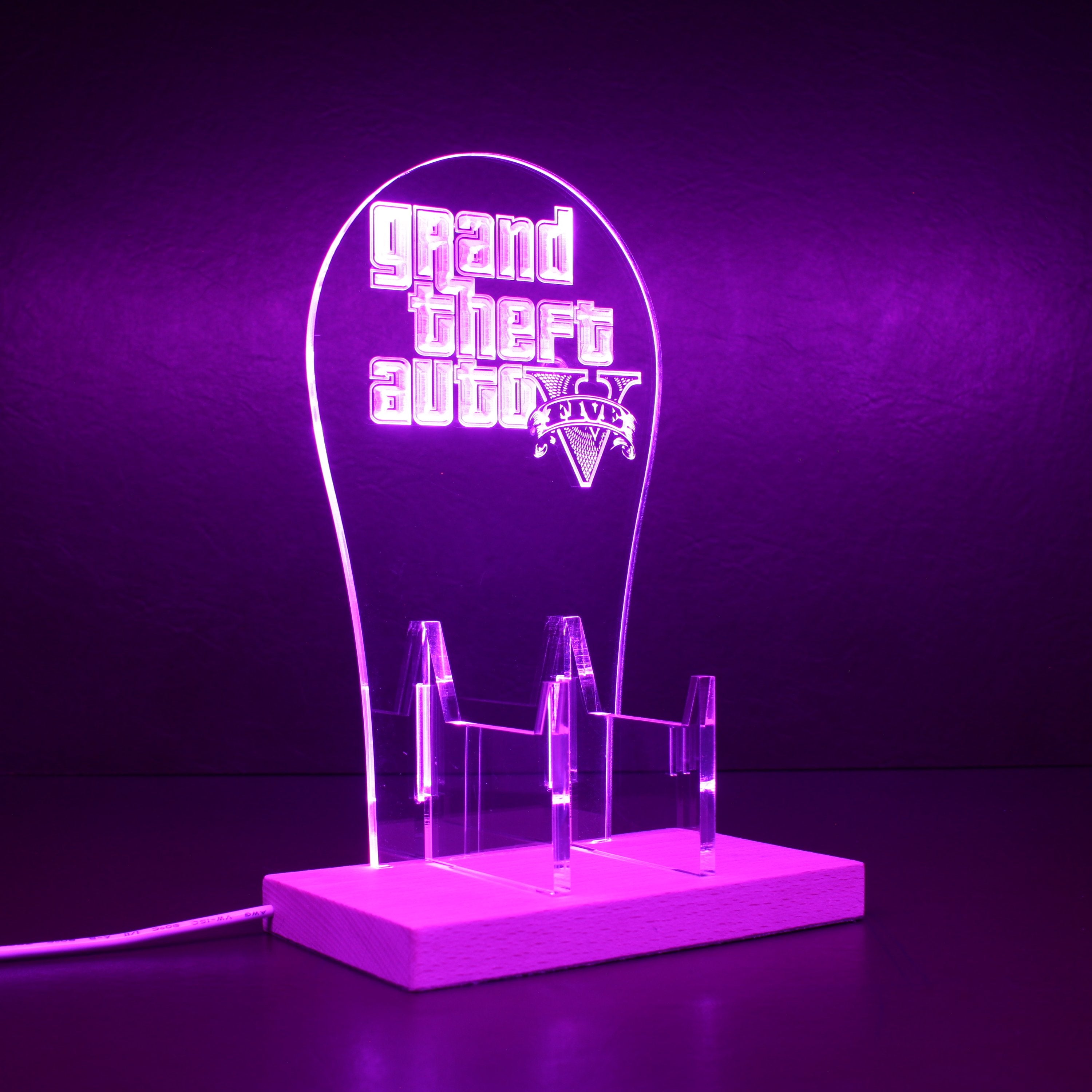 Grand Theft Auto 5 RGB LED Gaming Headset Controller Stand