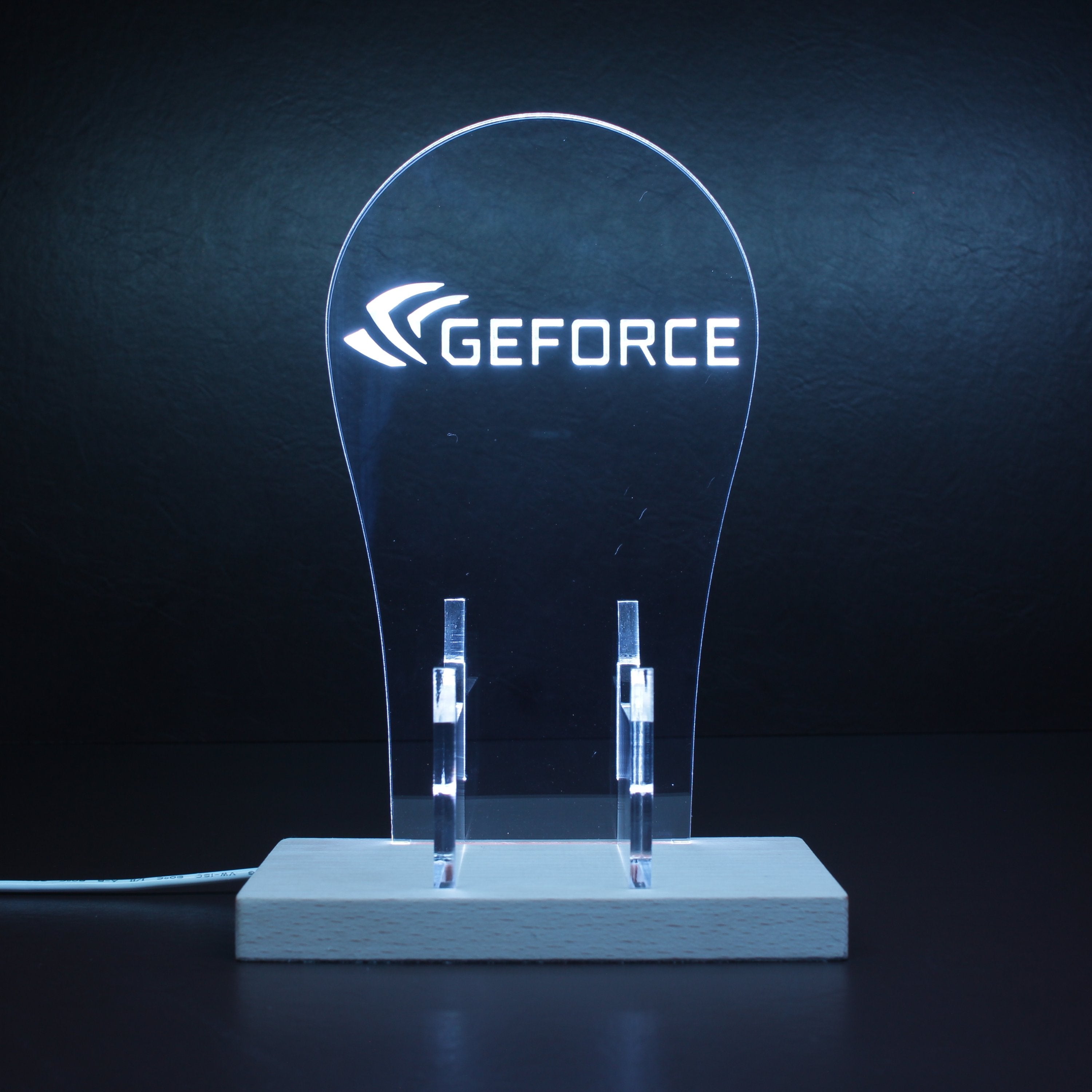 Geforce RGB LED Gaming Headset Controller Stand