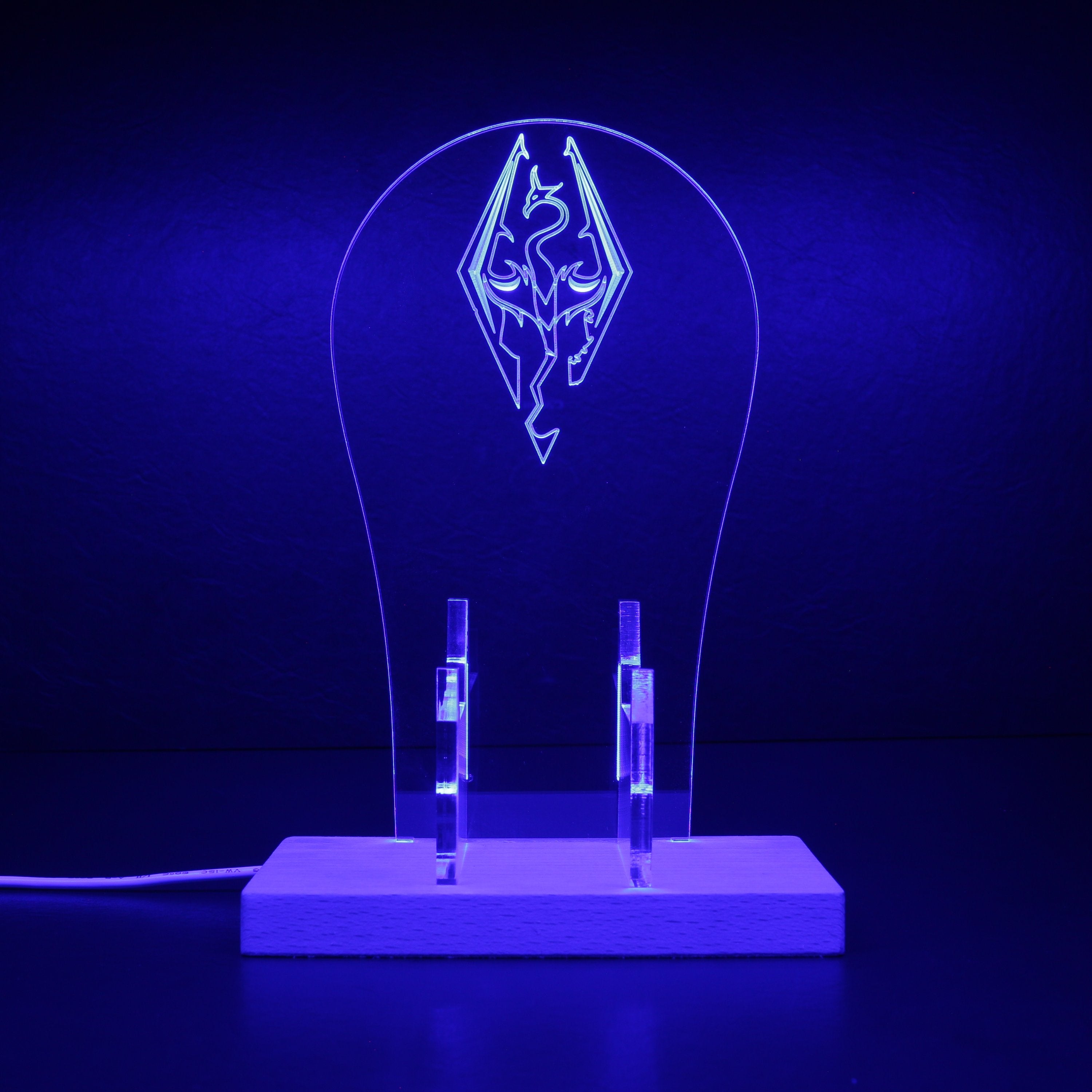 Elder Scrolls Skyrim RGB LED Gaming Headset Controller Stand