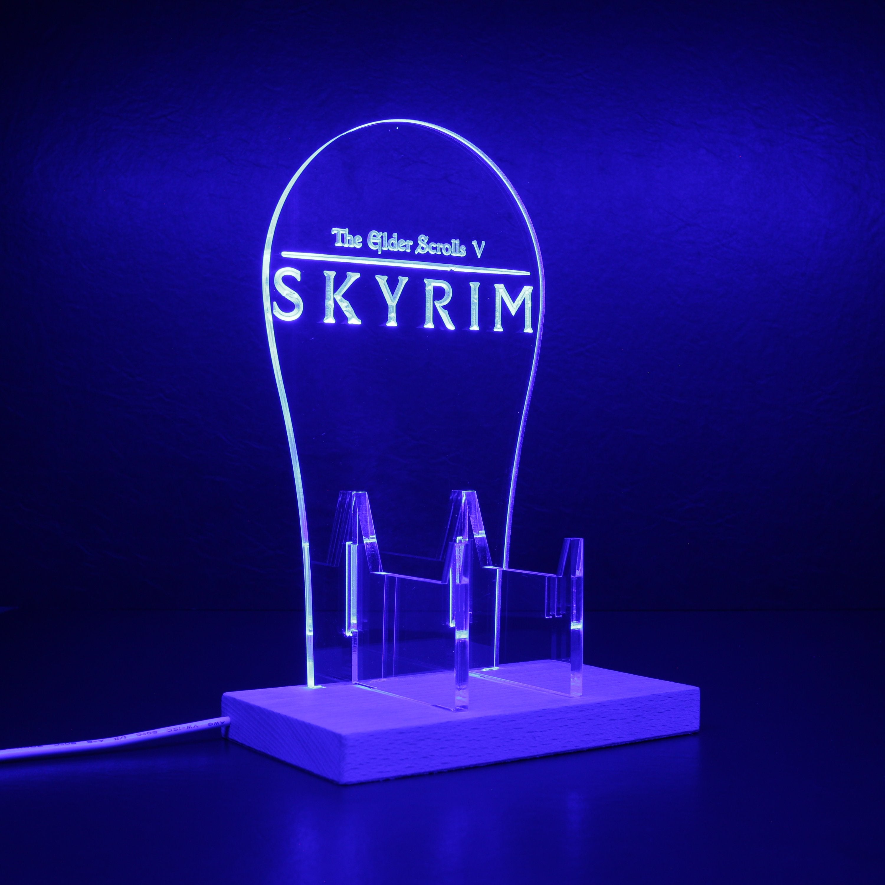 Elder Scrolls Skyrim RGB LED Gaming Headset Controller Stand