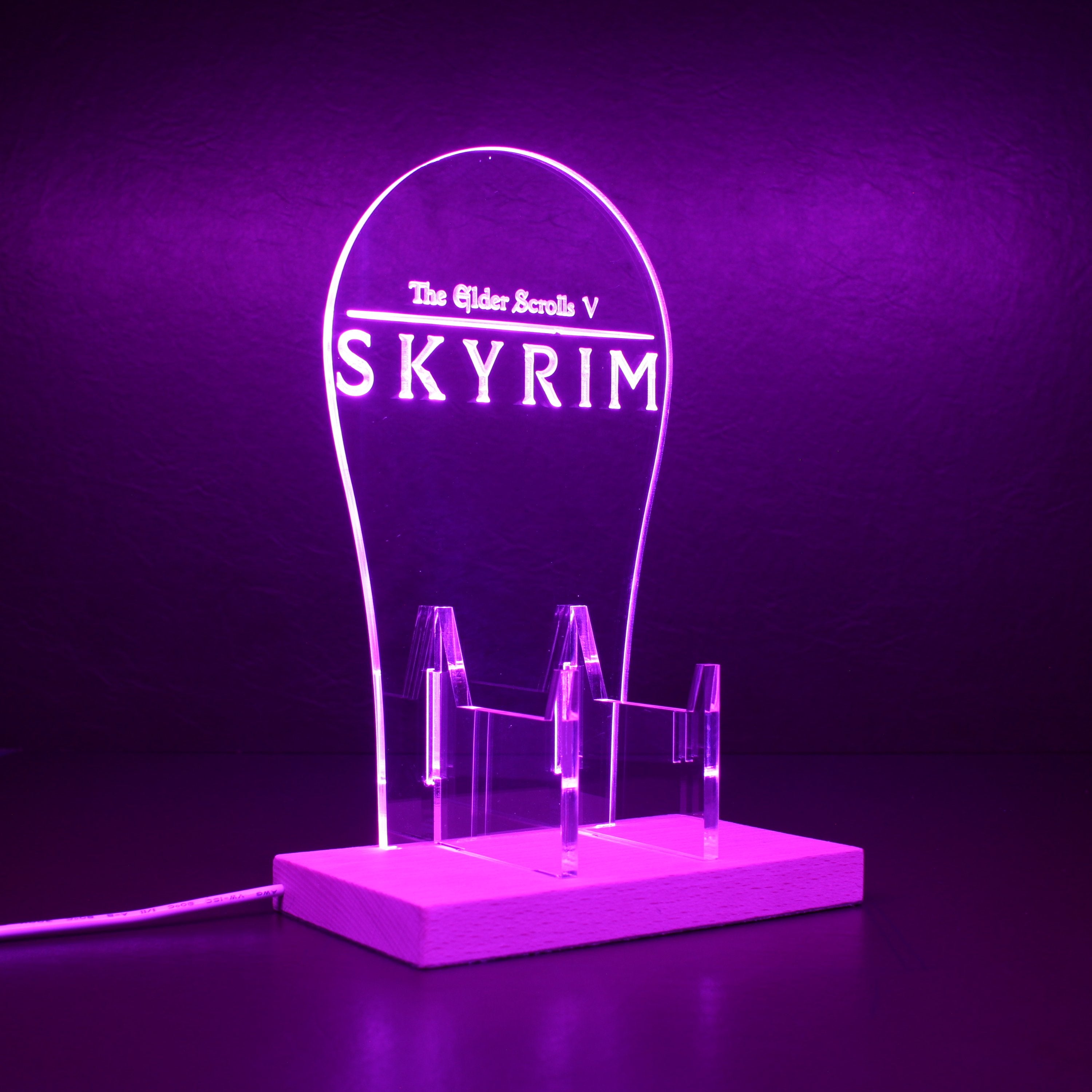 Elder Scrolls Skyrim RGB LED Gaming Headset Controller Stand