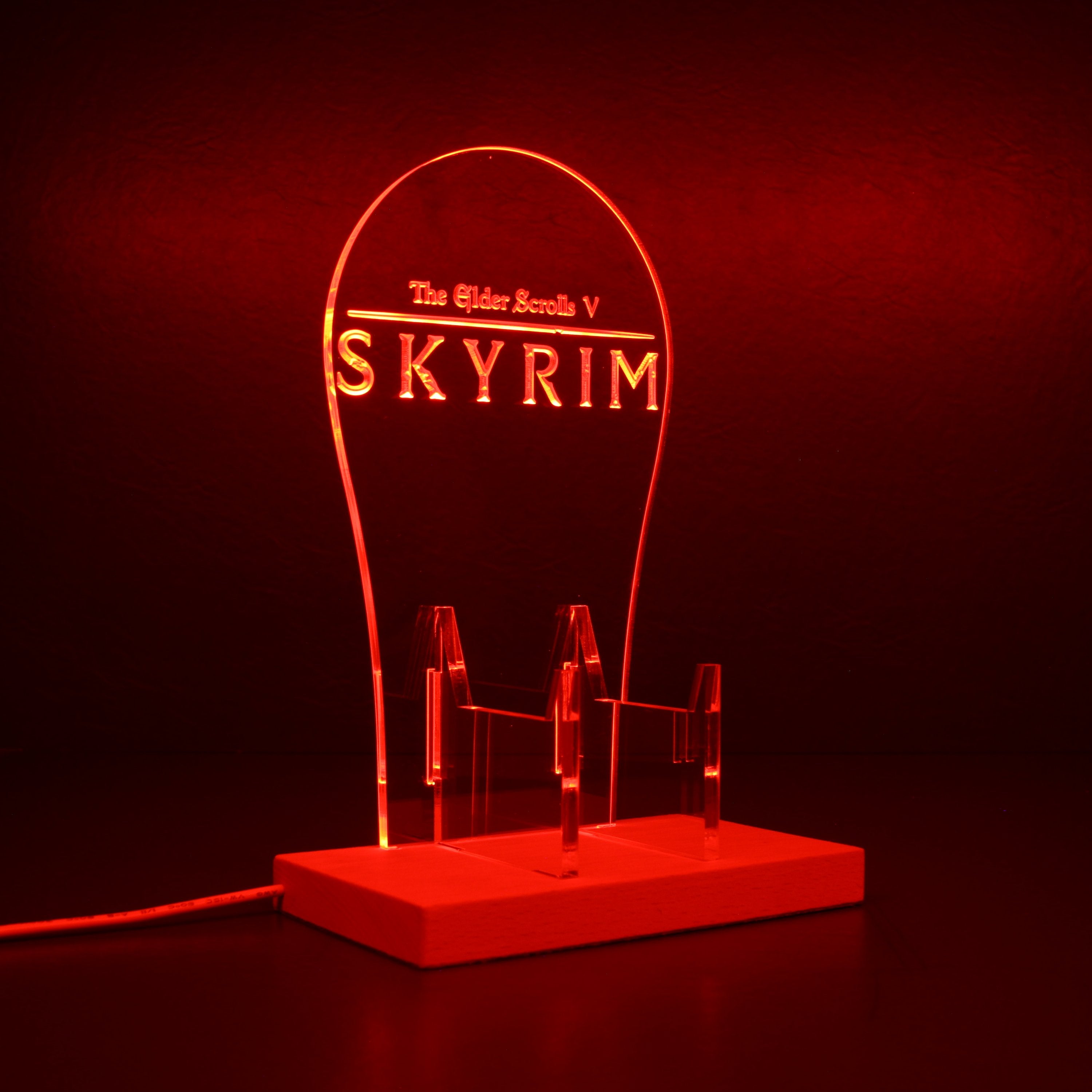 Elder Scrolls Skyrim RGB LED Gaming Headset Controller Stand