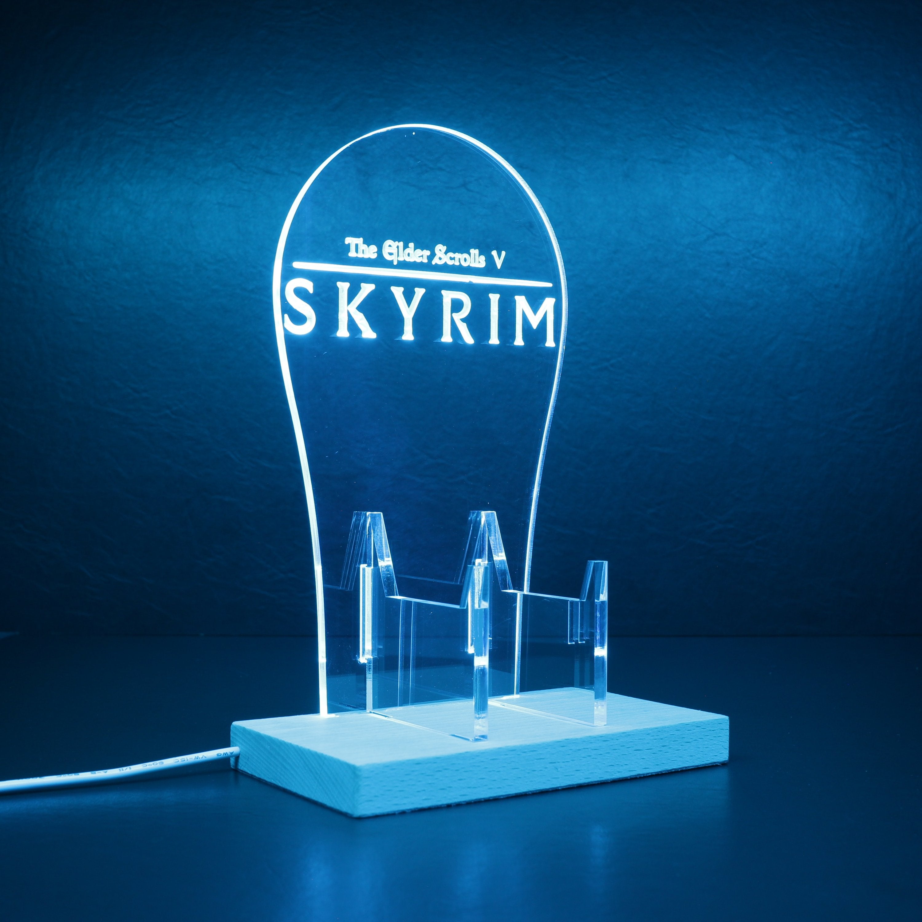 Elder Scrolls Skyrim RGB LED Gaming Headset Controller Stand