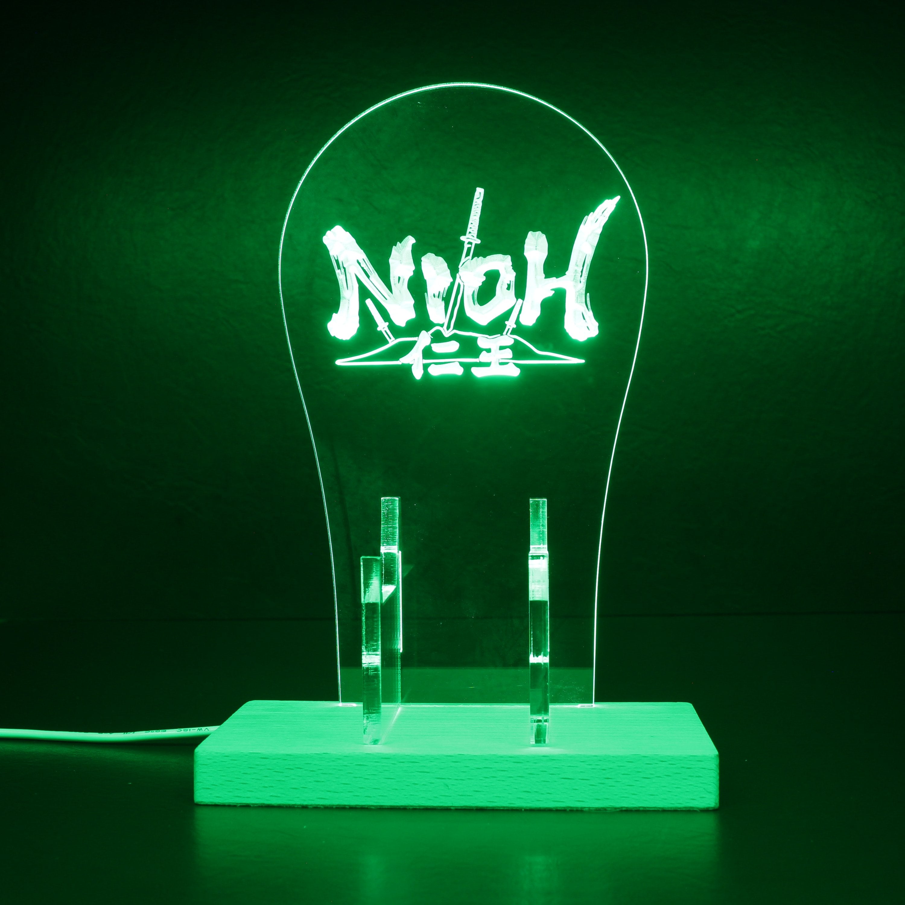 Nioh RGB LED Gaming Headset Controller Stand