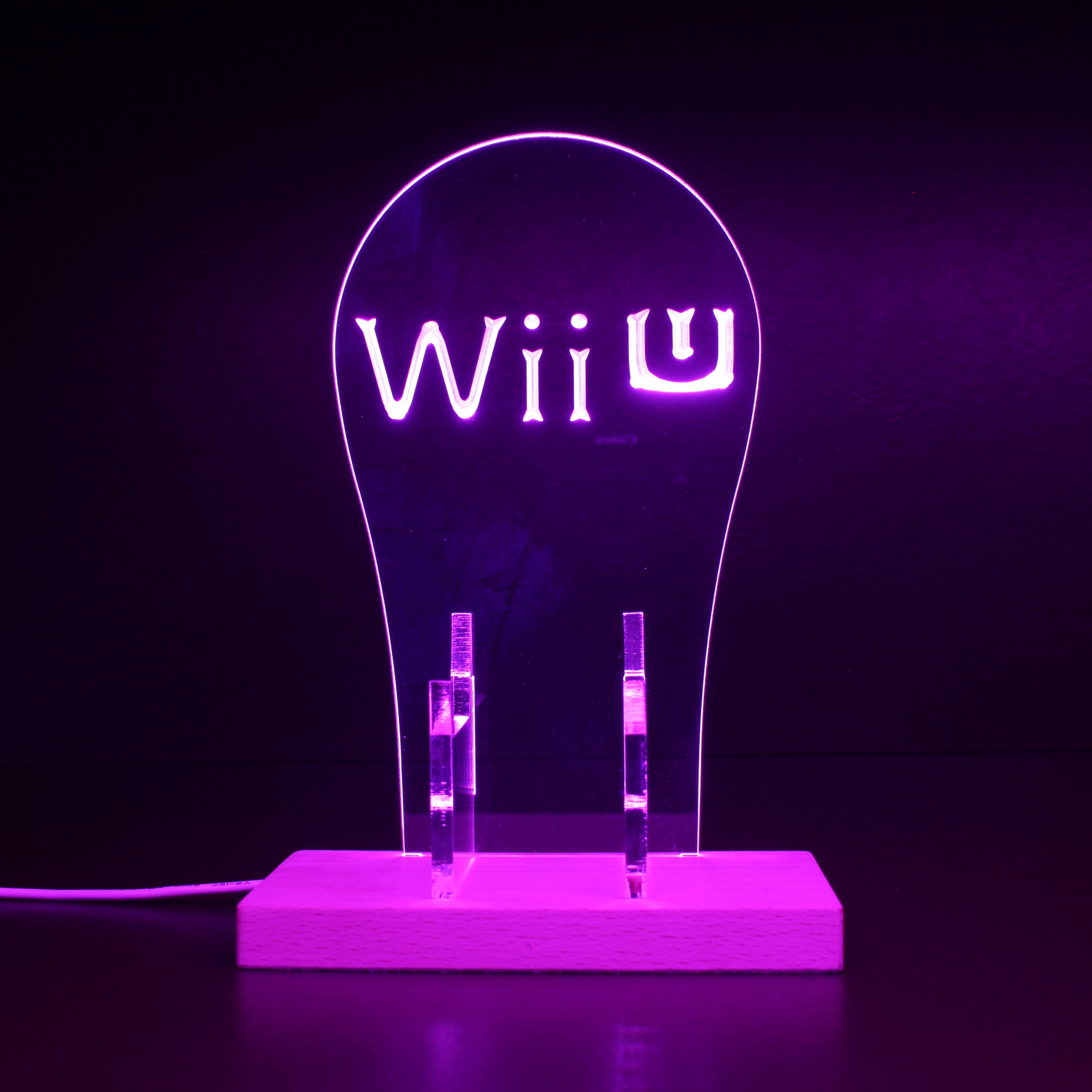 Wii U RGB LED Gaming Headset Controller Stand