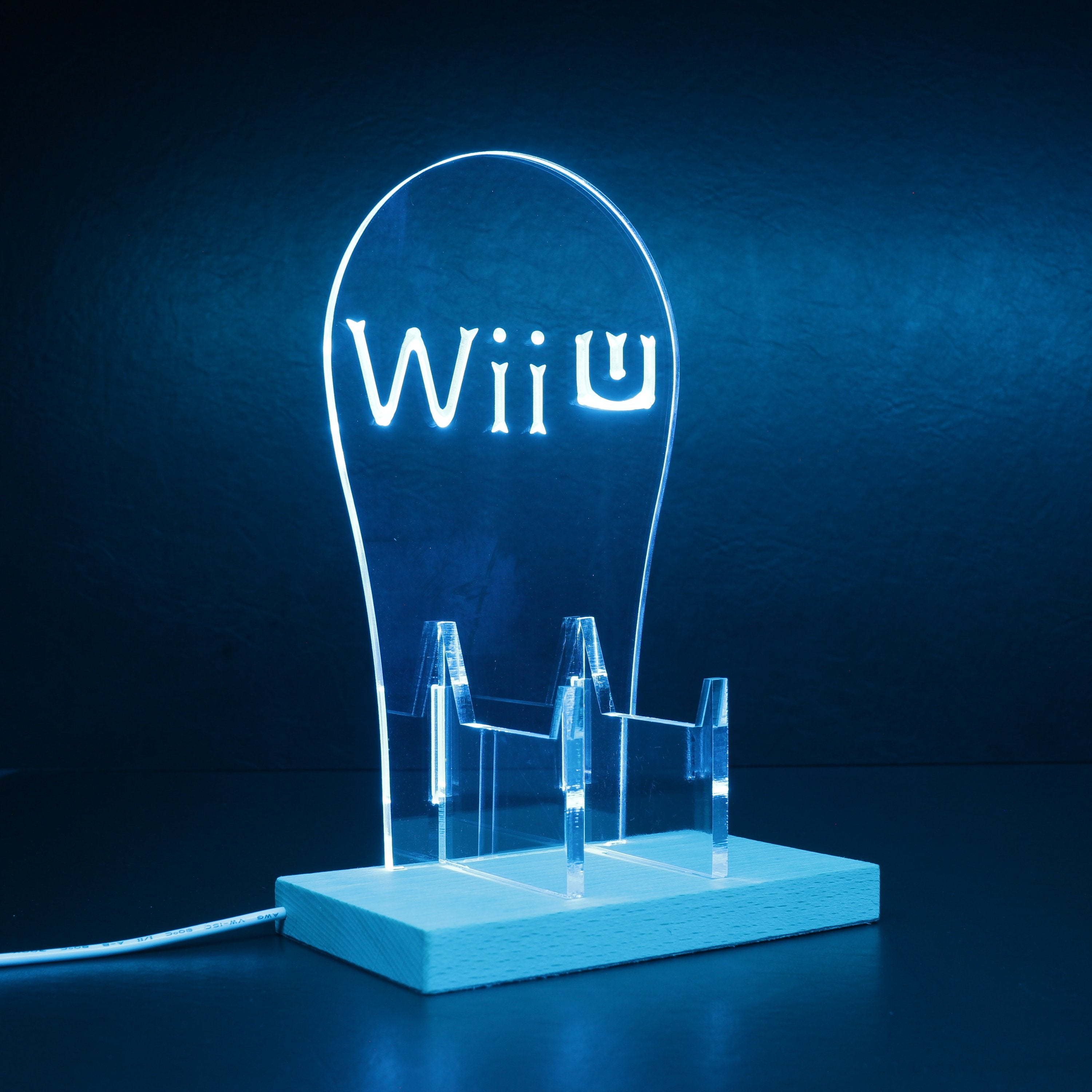 Wii U RGB LED Gaming Headset Controller Stand