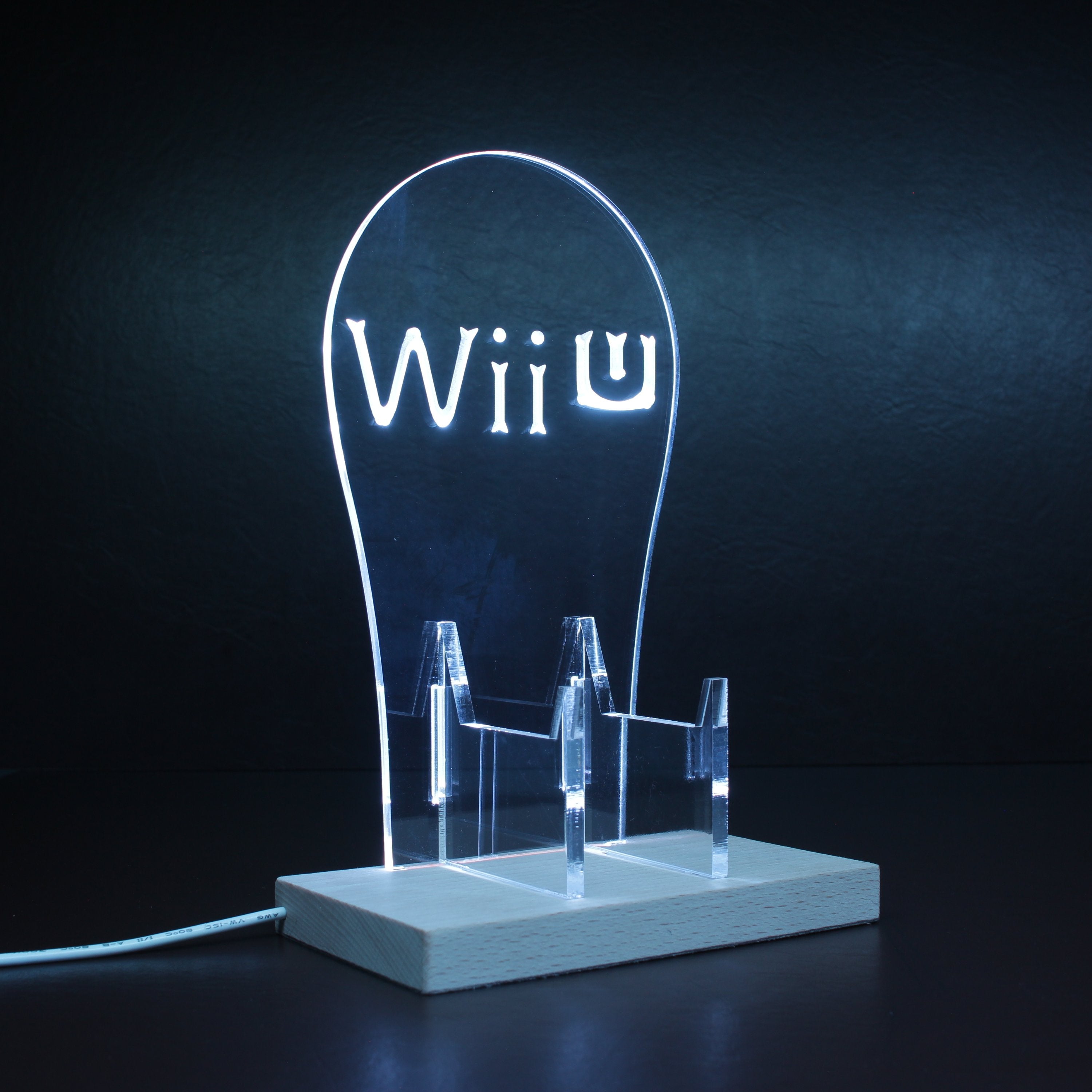 Wii U RGB LED Gaming Headset Controller Stand