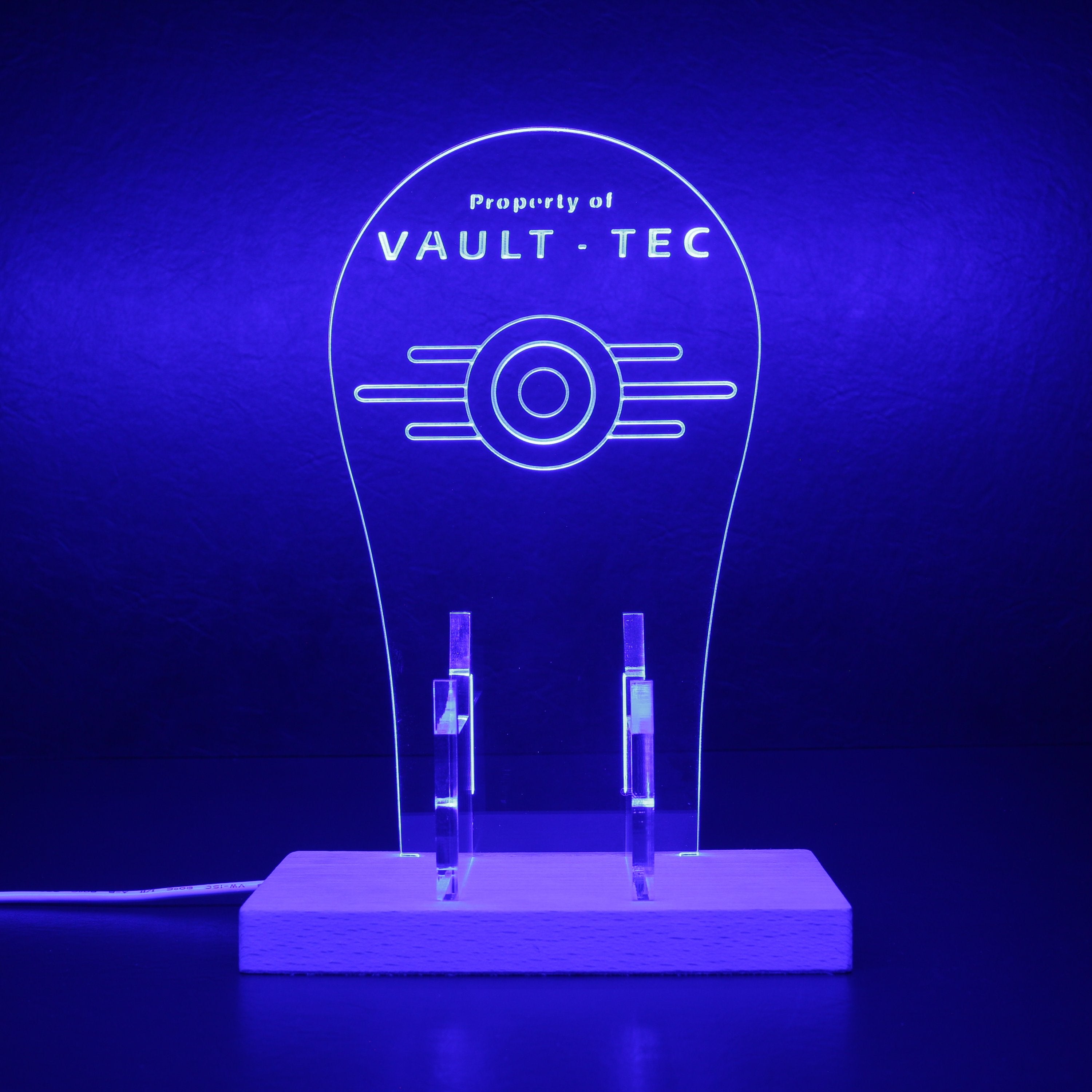 Vault Tec RGB LED Gaming Headset Controller Stand